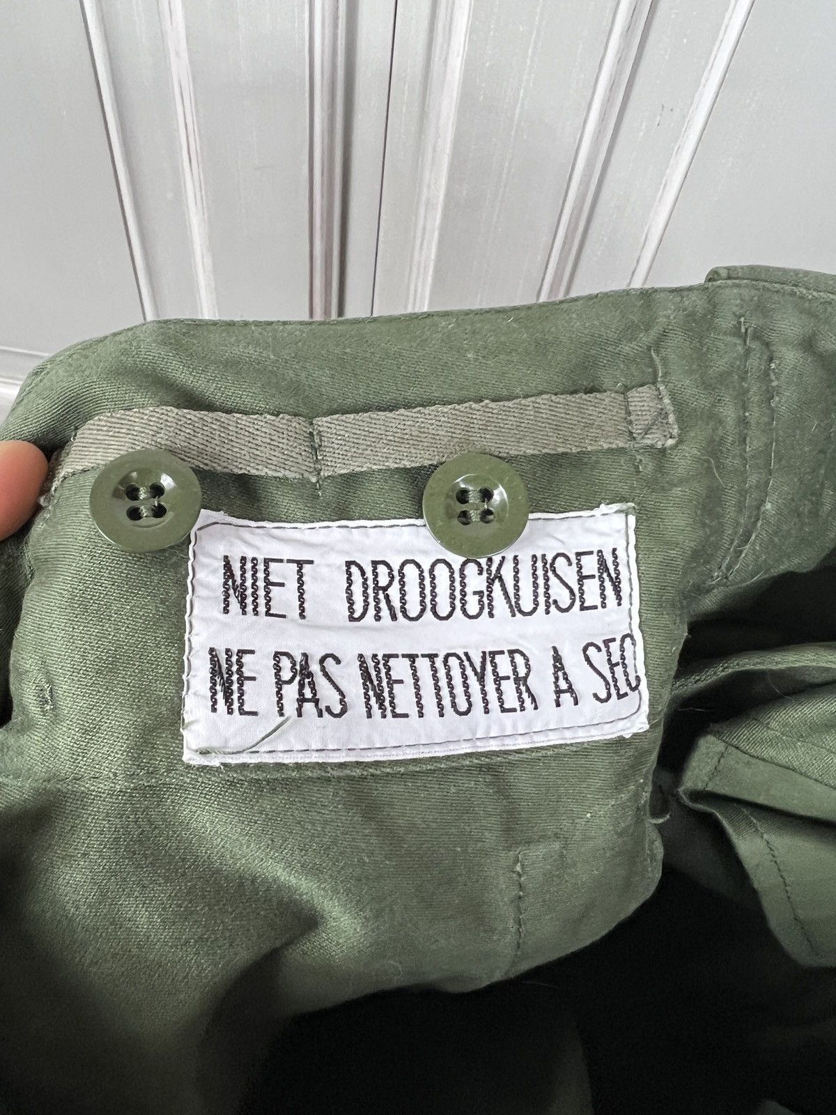 Vintage Vintage 1967 BELGIUM MILITARY ABL BEGETEX PANT TACTICAL Size US 30 / EU 46 - 9 Thumbnail