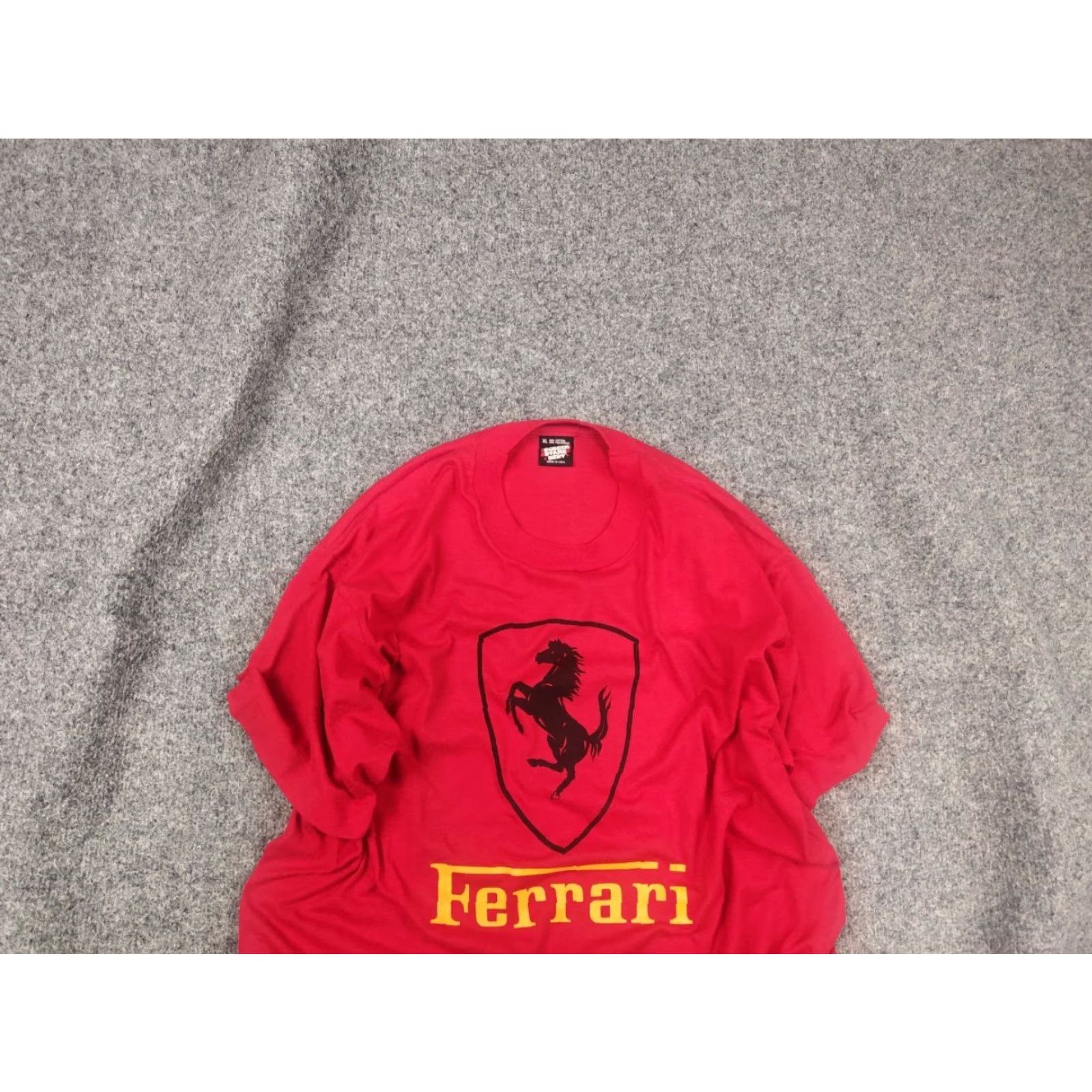 Ferrari VINTAGE Ferrari Authentic Logo Red Cotton T-Shirt XL Mens Decade 90s Shirt Logo? Size US XL / EU 56 / 4 - 2 Thumbnail