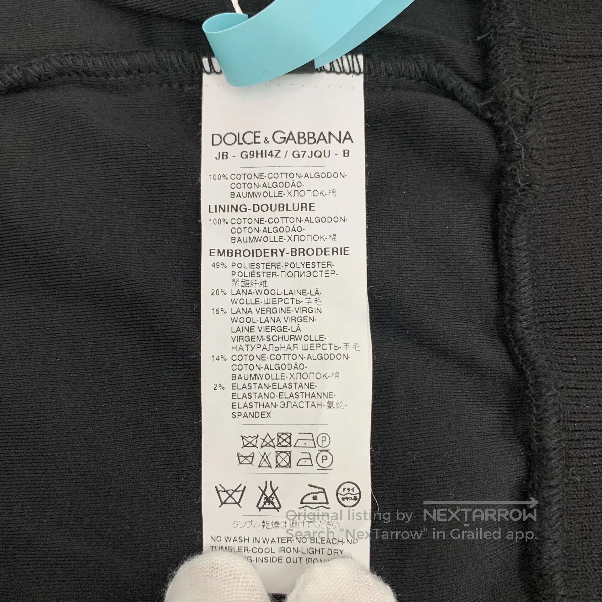 Dolce & Gabbana Dolce Gabbana Black cotton hooded long-sleeved sweatshirt Size US L / EU 52-54 / 3 - 8 Thumbnail