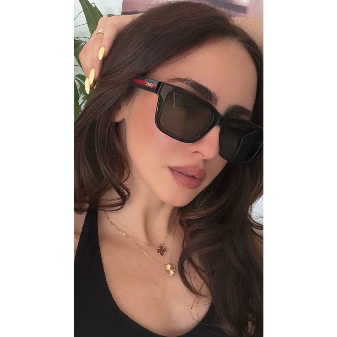 Gucci NEW Gucci GG1869S Black Squared Sunglasses $515 Size ONE SIZE - 2 Thumbnail