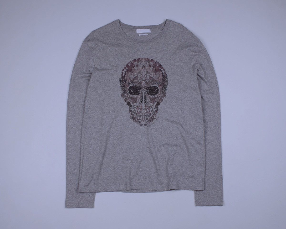 Alexander McQueen × Designer ALEXANDER McQUEEN Floral Skull Long Sleeve T-Shirt Size US M / EU 48-50 / 2 - 7 Thumbnail