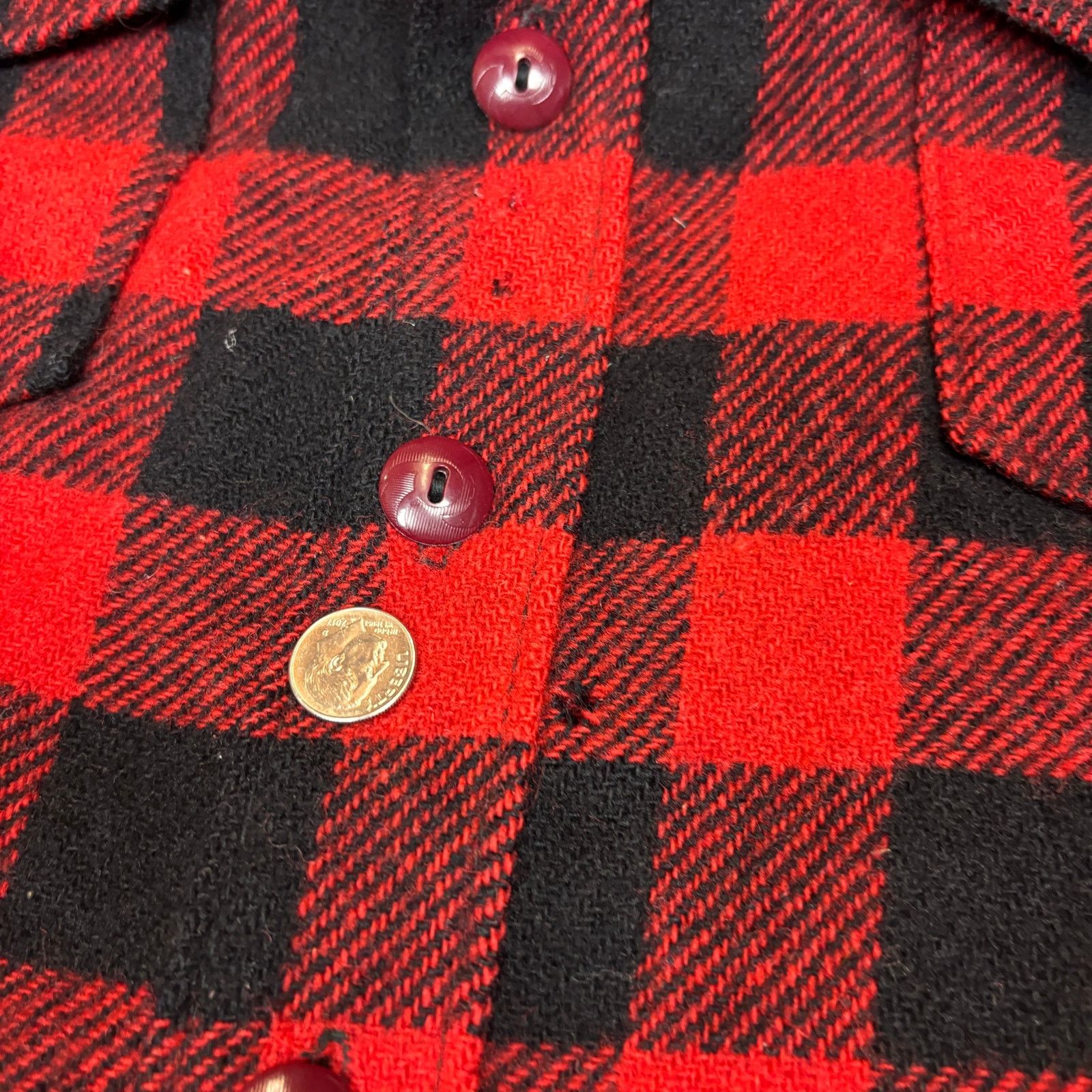 Woolrich Woolen Mills Vintage 1940s Woolrich Buffalo Plaid Button Up Wool Shirt XL Size US XL / EU 56 / 4 - 9 Thumbnail