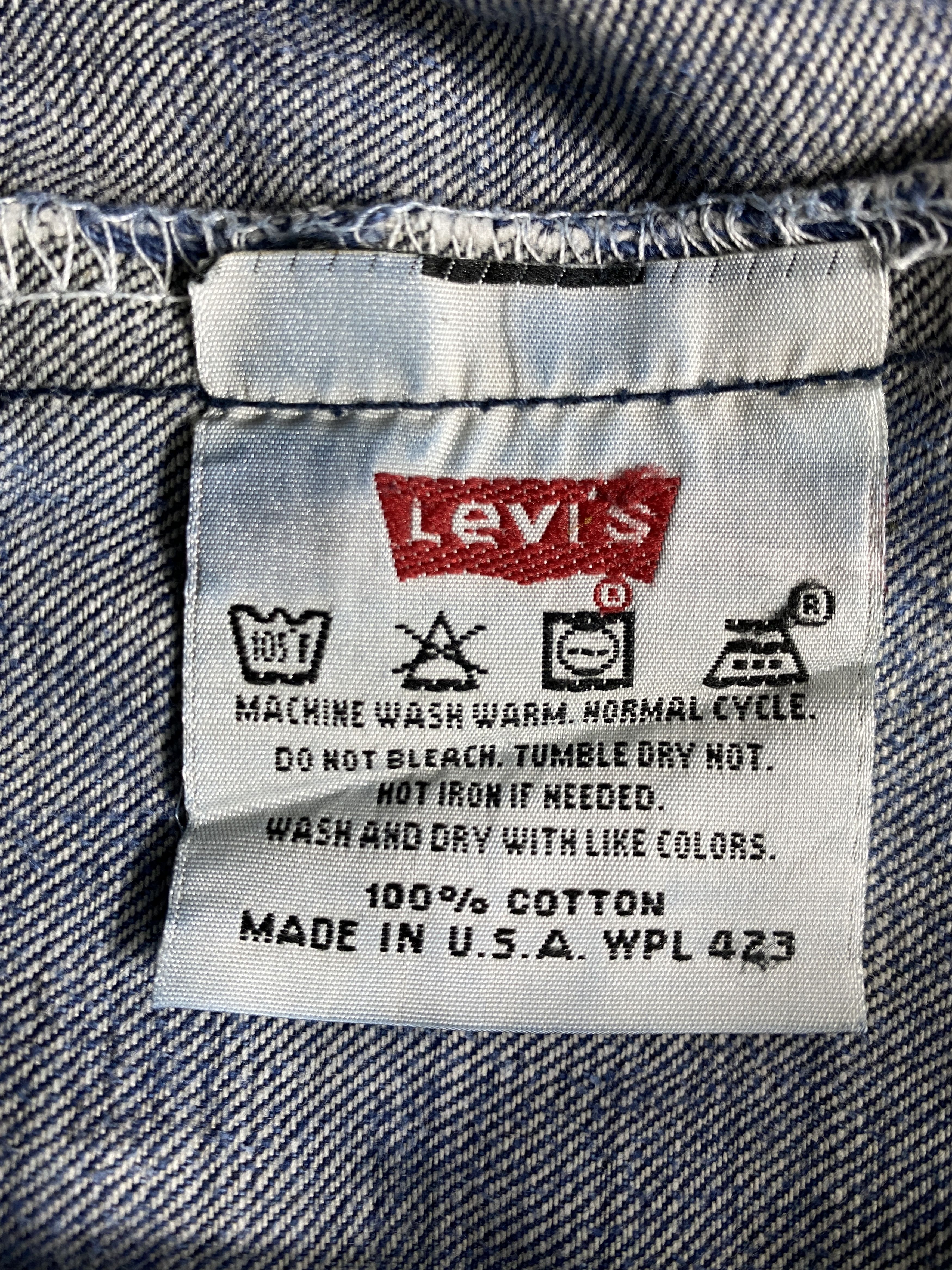 Levi's 90's Blue Vintage Levi's 501 USA Jeans 35x29.5 Denim -JN1590 Size US 33 - 9 Thumbnail