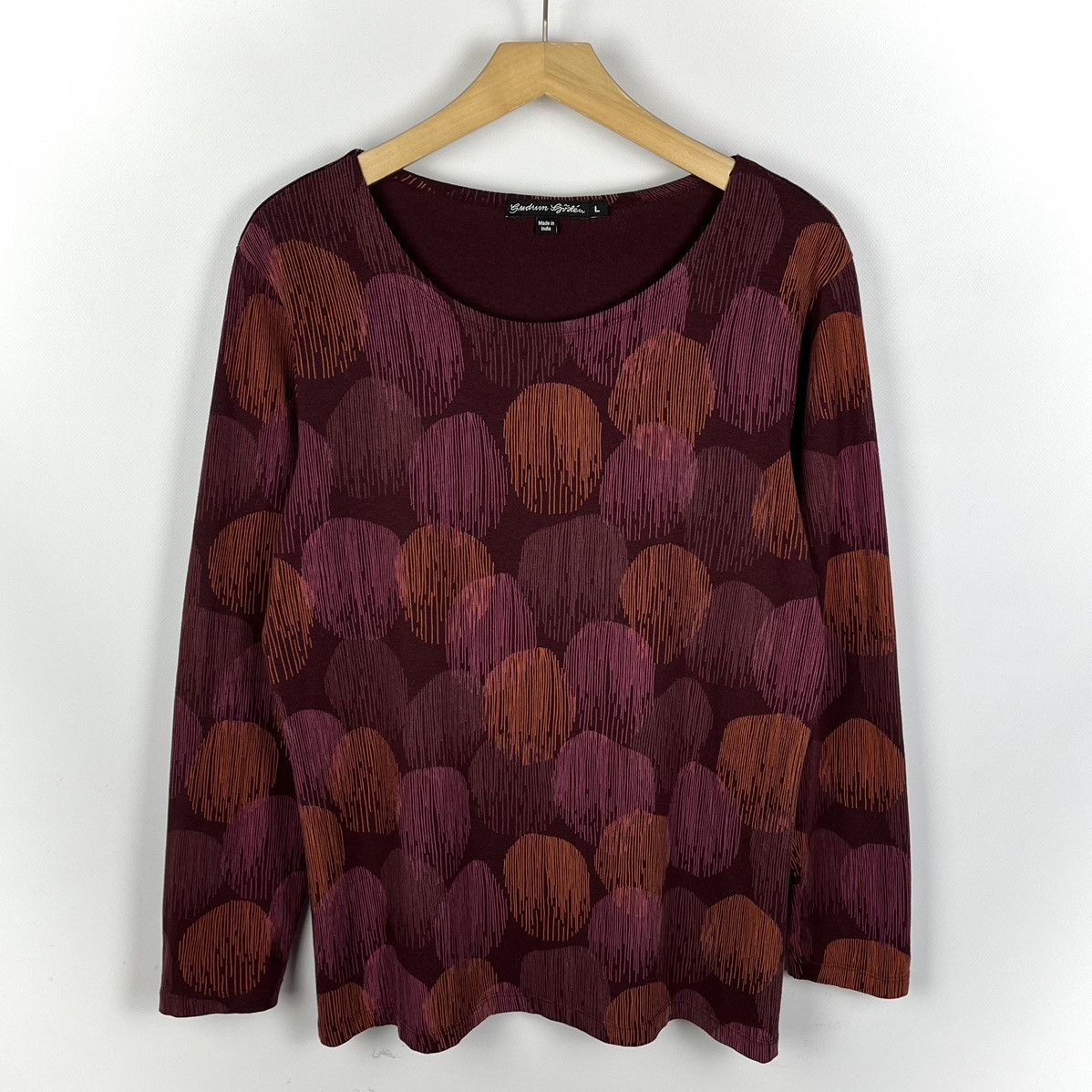 Gudrun Sjoden Ladies Gudrun Sjoden Geometric Pattern Long Sleeve Tunic Size L / US 10 / IT 46 - 1 Thumbnail