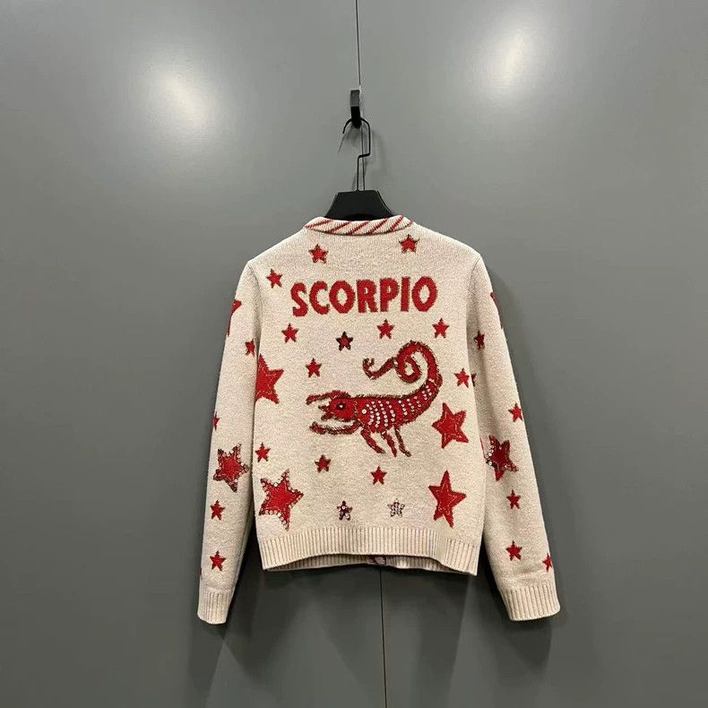 Gucci Gucci Sequin pearl embroidered knitted cardigan sweater 250 Size US M / EU 48-50 / 2 - 1 Thumbnail