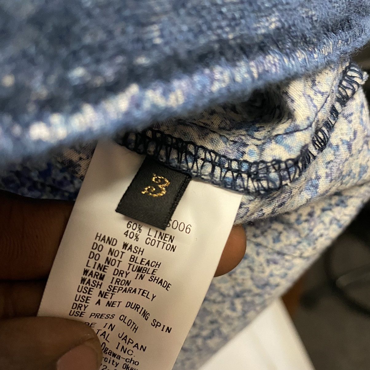Kapital Kapital Patchwork Nora-Dot Tiger Juddbhan Indigo Shirt Size US L / EU 52-54 / 3 - 13 Thumbnail