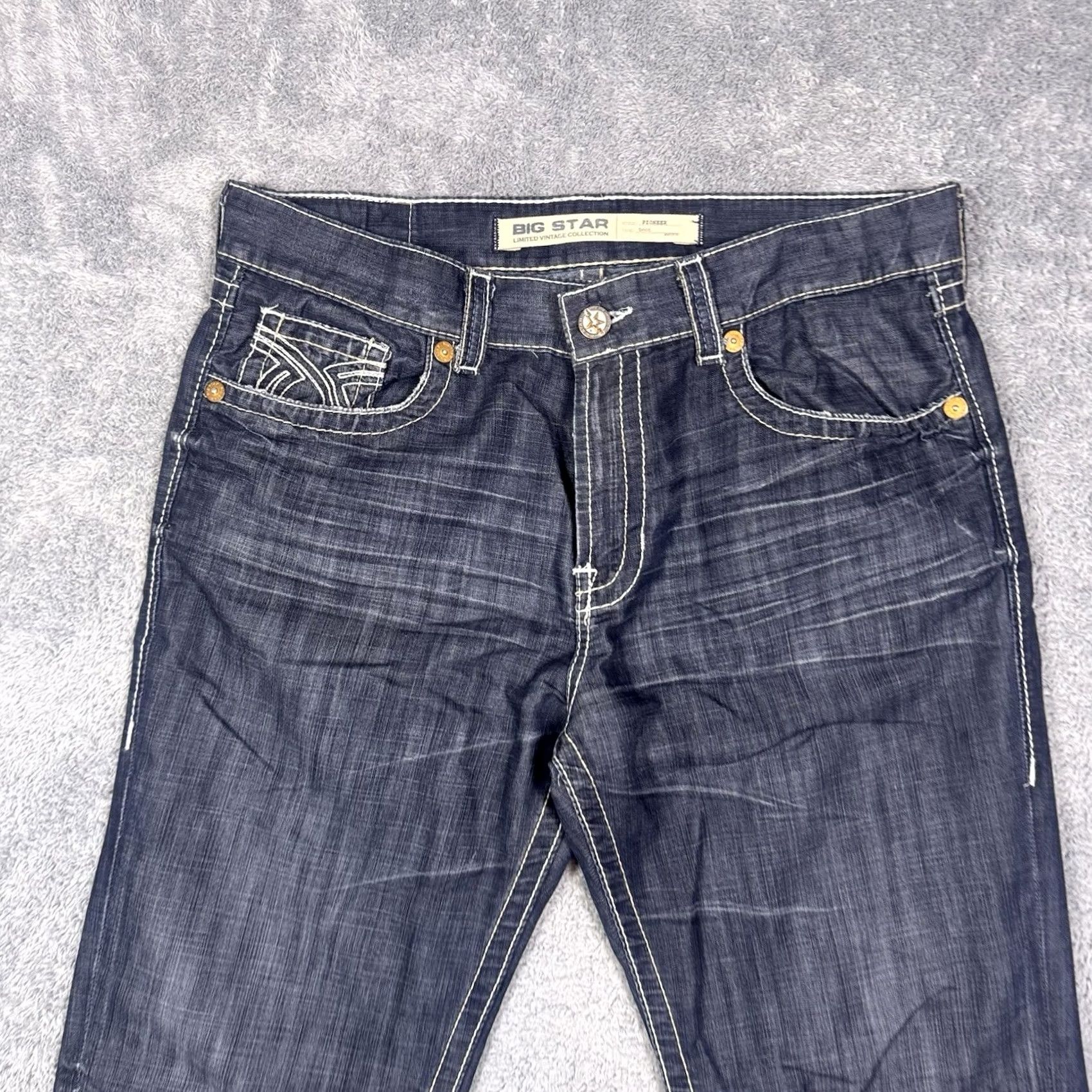 Vintage VINTAGE Big Star Jeans Pioneer Bootcut Collection Cowboy Western Men 38L x36 Size US 38 / EU 54 - 3 Thumbnail