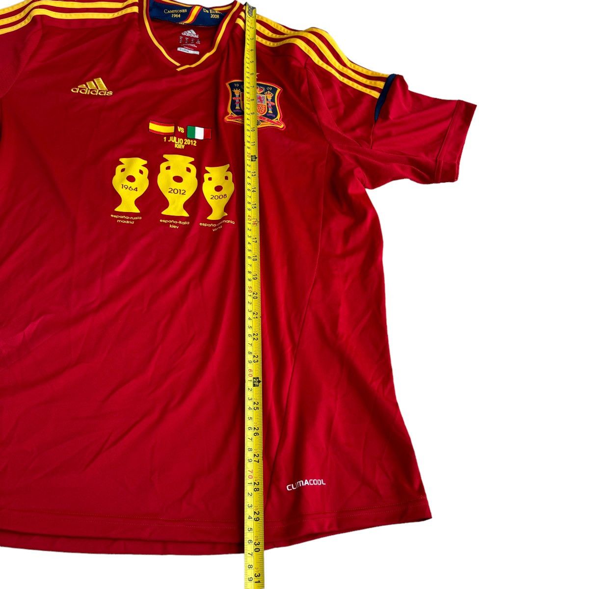 Adidas Euro Final 2012 Spain vs Italy Adidas Soccer Jersey Y2K 00s Size US XL / EU 56 / 4 - 9 Thumbnail