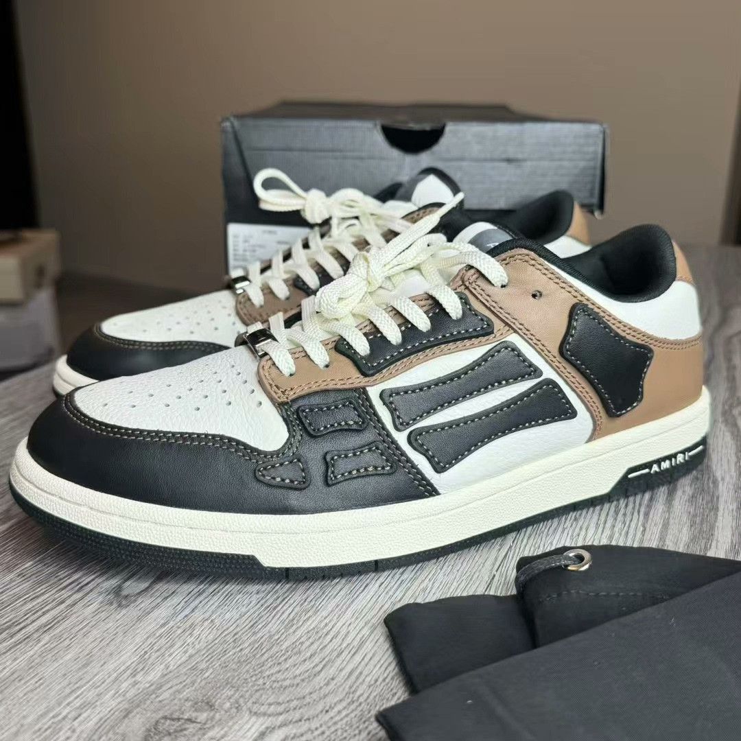 Amiri Amiri Brown Lowtop Sneakers 43 Men Size US 10 / EU 43 - 1 Thumbnail
