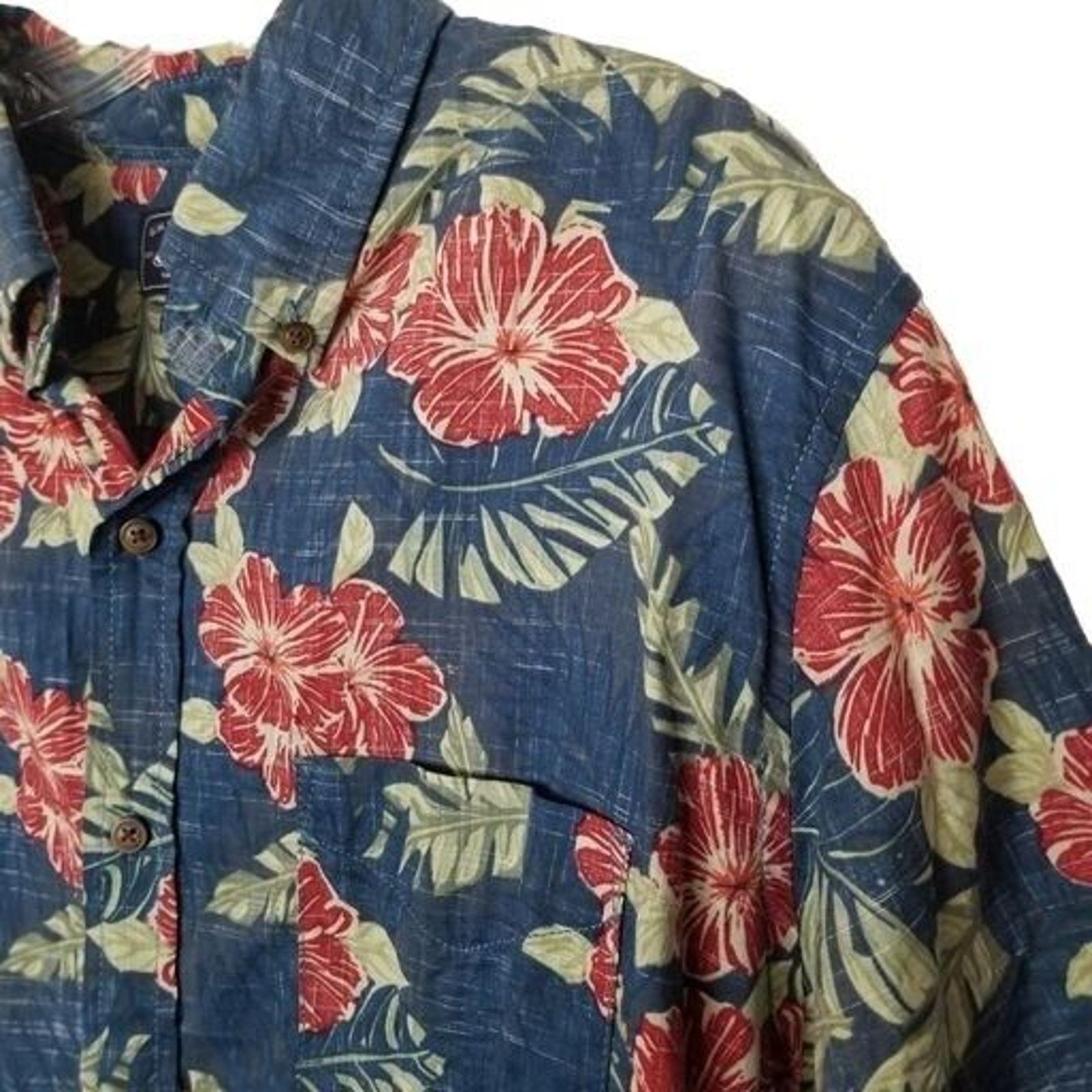 G.H. Bass & Co. GH Bass & Co Mens Floral Button Shirt XXL Tropical Hawaiian Size US XXL / EU 58 / 5 - 4 Thumbnail