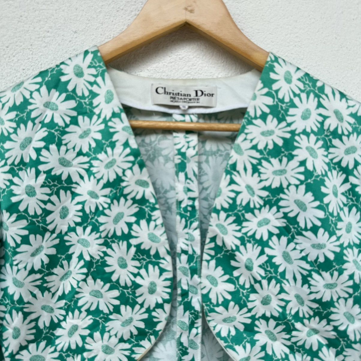 Christian Dior Monsieur Christian Dior Pret-A-Porter Floral Crop Blazer Size M / US 6-8 / IT 42-44 - 2 Thumbnail
