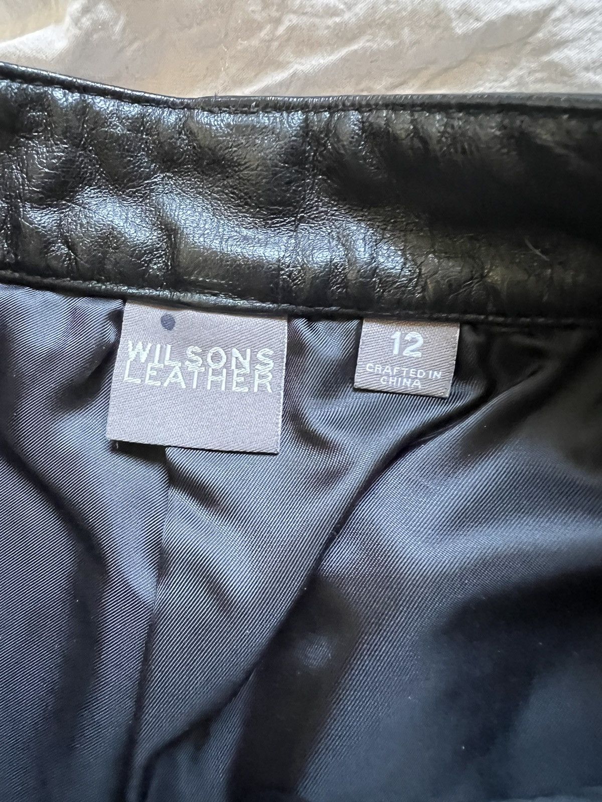 Wilsons Leather Black Genuine Leather Wilsons Women Pants Size 34" / US 12 / IT 48 - 3 Thumbnail