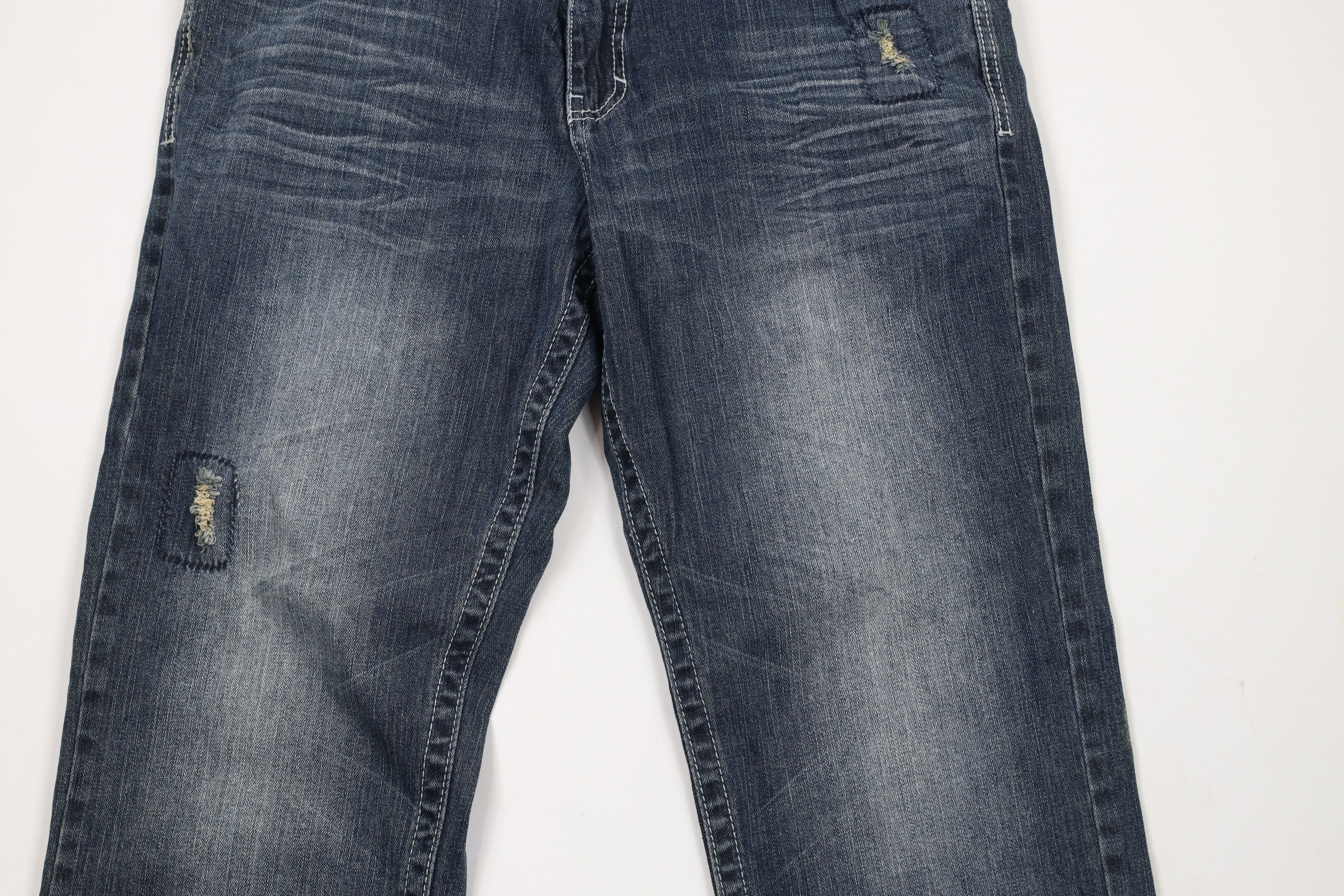 Vintage Pelle Pelle Studded Wide Leg Baggy Denim Jeans