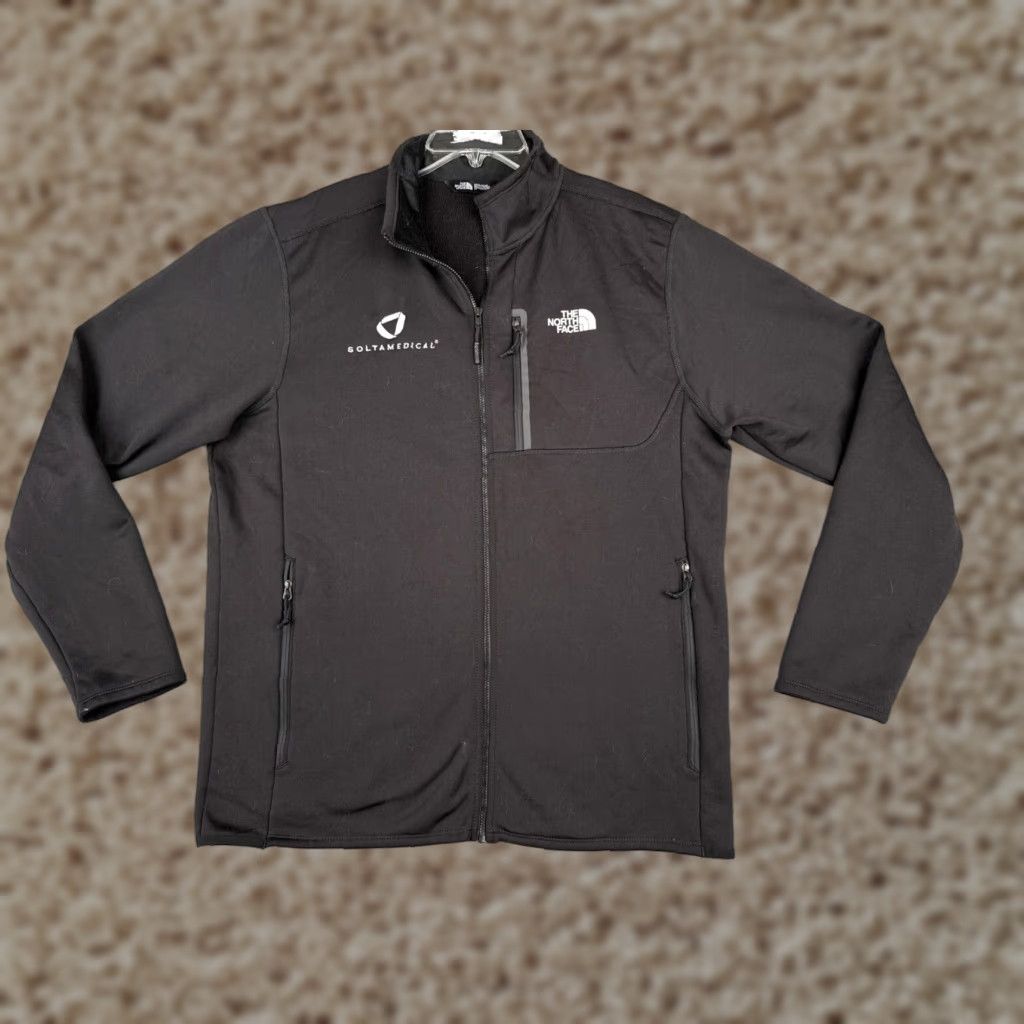 The North Face The North Face Jacket Mens Large Black Softshell Full Zip Mock Neck Pockets Size US L / EU 52-54 / 3 - 1 Thumbnail