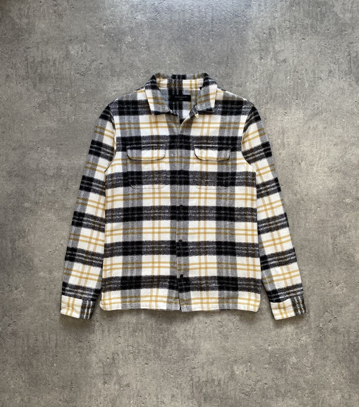 Allsaints Allsaints Lenado LS Flannel Shirt Size US S / EU 44-46 / 1 - 1 Thumbnail
