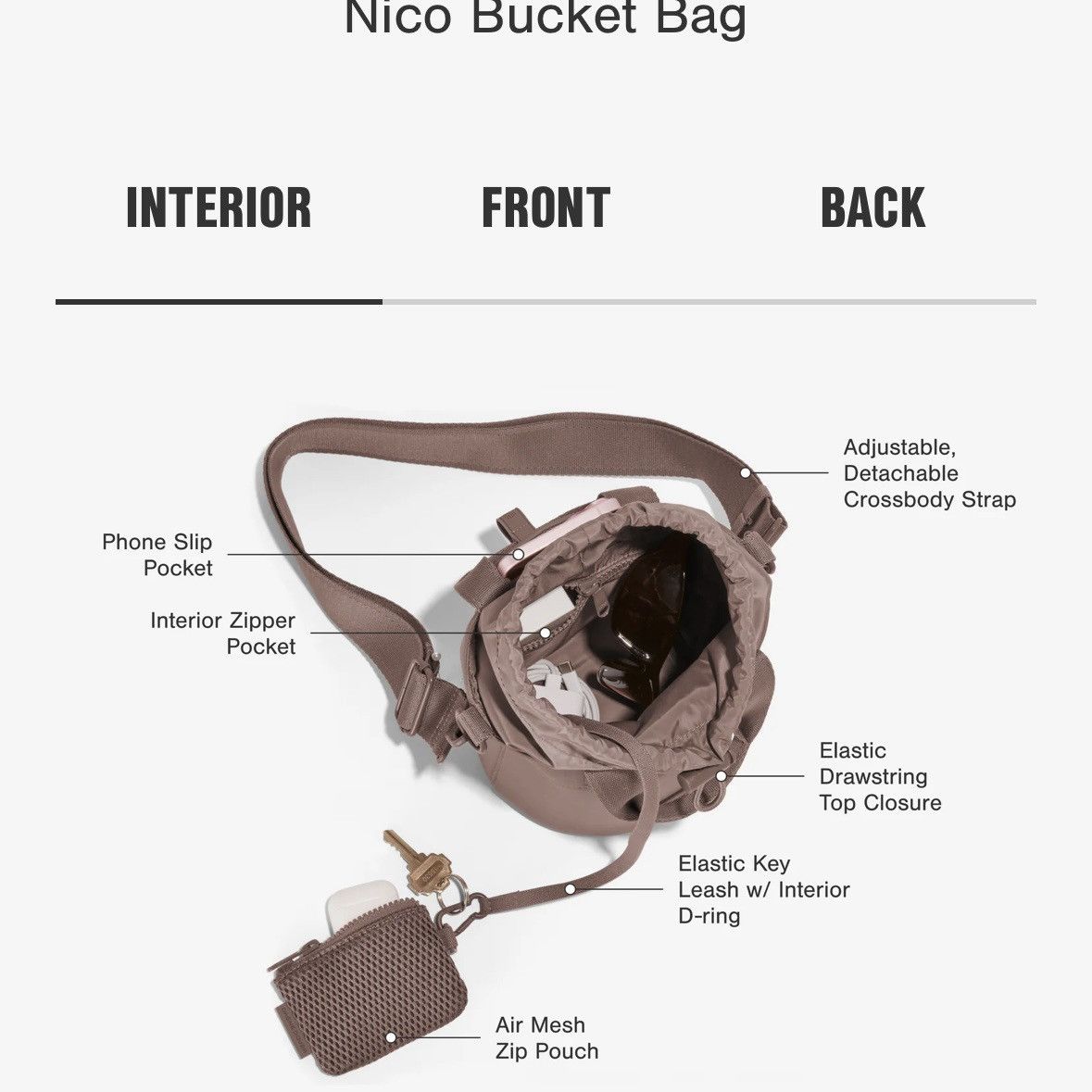Dagne Dover Nico Bucket Bag Size ONE SIZE - 7 Thumbnail