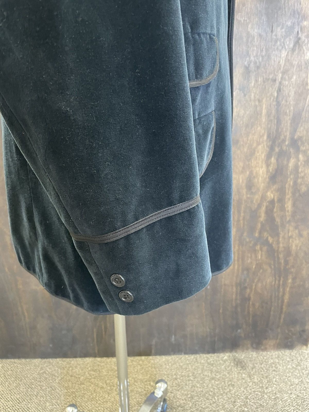 RRL Ralph Lauren × Vintage Ticket Pocket Velvet Smoking Jacket Size 44R - 6 Thumbnail