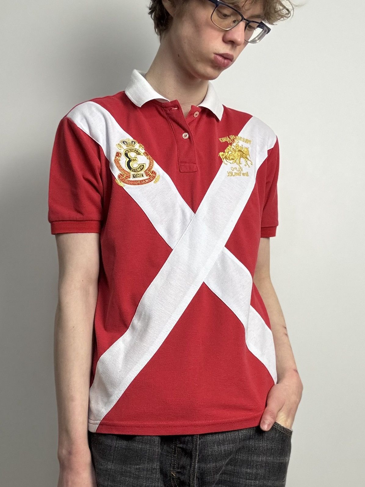 Polo Ralph Lauren Polo Ralph Lauren Polo shirt “333” Big Logo Streetwear Y2K Size US L / EU 52-54 / 3 - 2 Thumbnail
