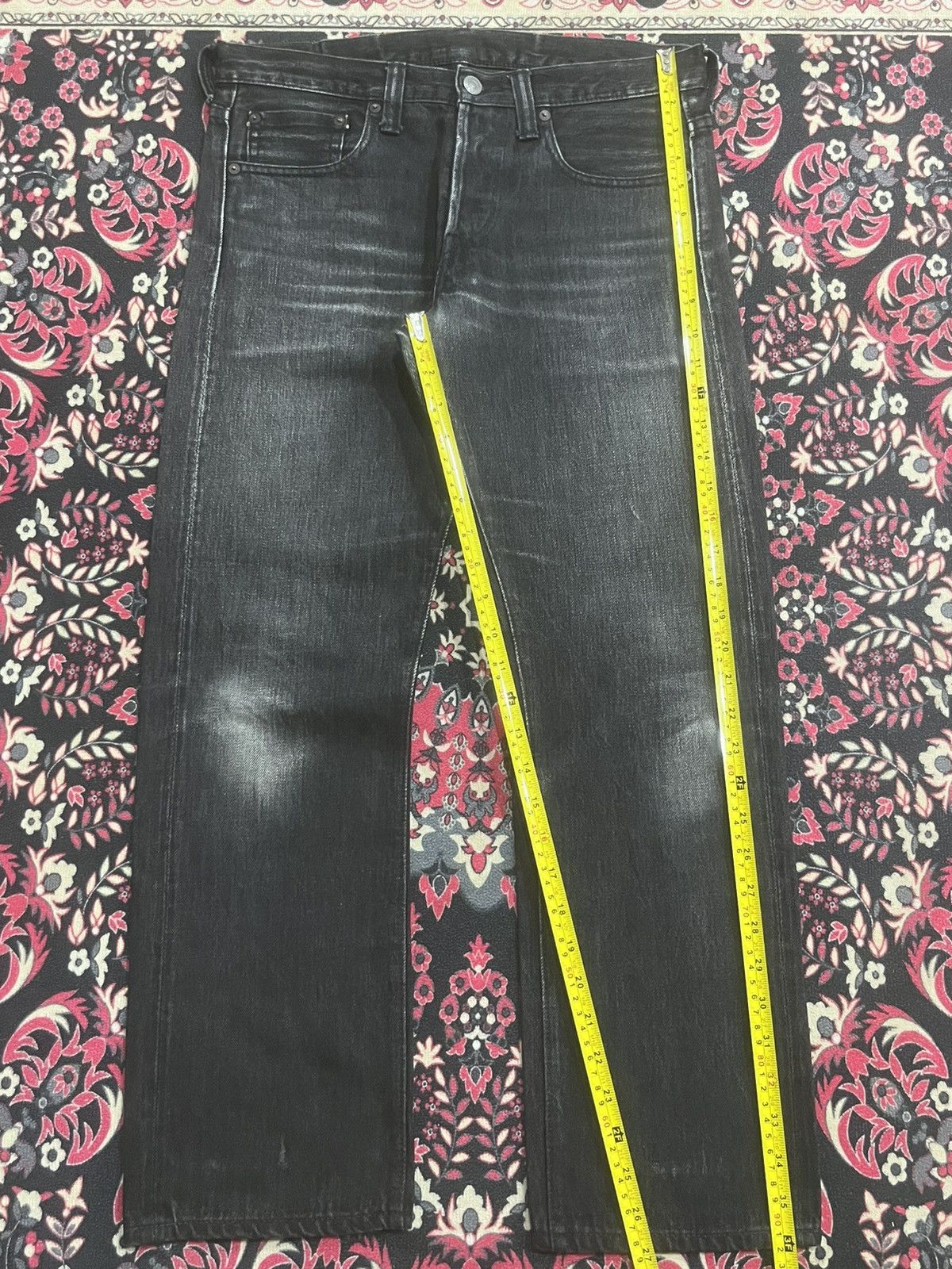 Full Count & Co. Vintage Japan Full Count & Co Black Faded Selvedge Jeans Size US 30 / EU 46 - 15 Thumbnail
