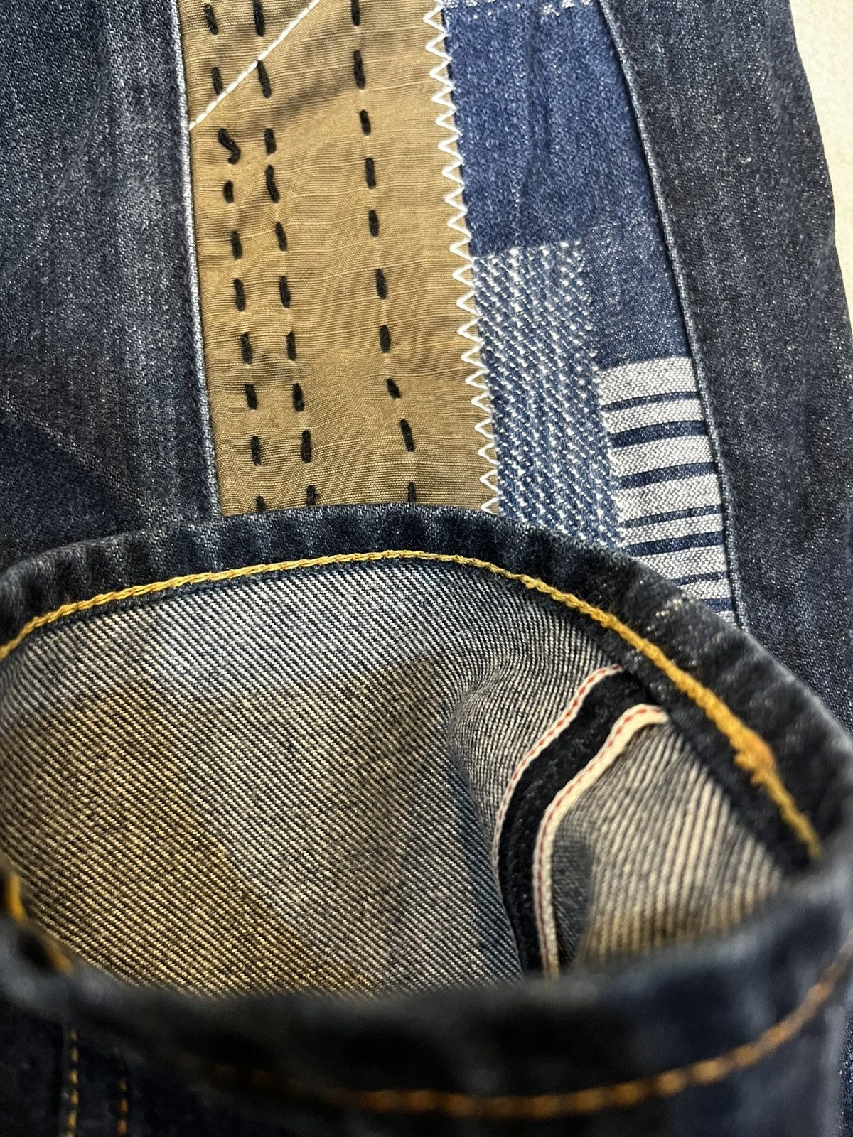 Evisu Evisu Daicock Japanese Sashiko Patchwork Size US 31 - 6 Thumbnail