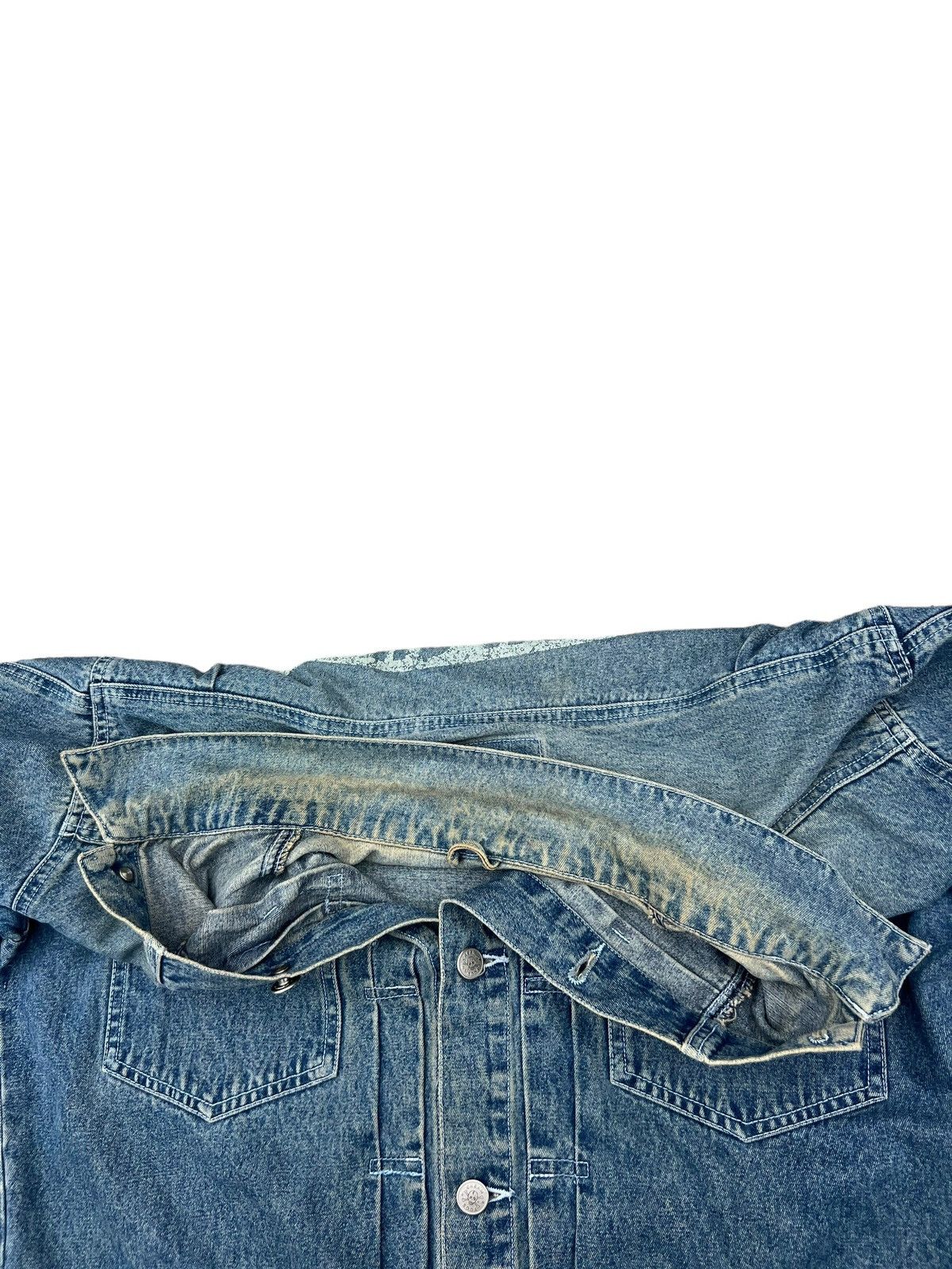 Vintage VTG Cream Soda Black Skull M.C Dallas 74’s Denim Jacket Size US XL / EU 56 / 4 - 19 Thumbnail
