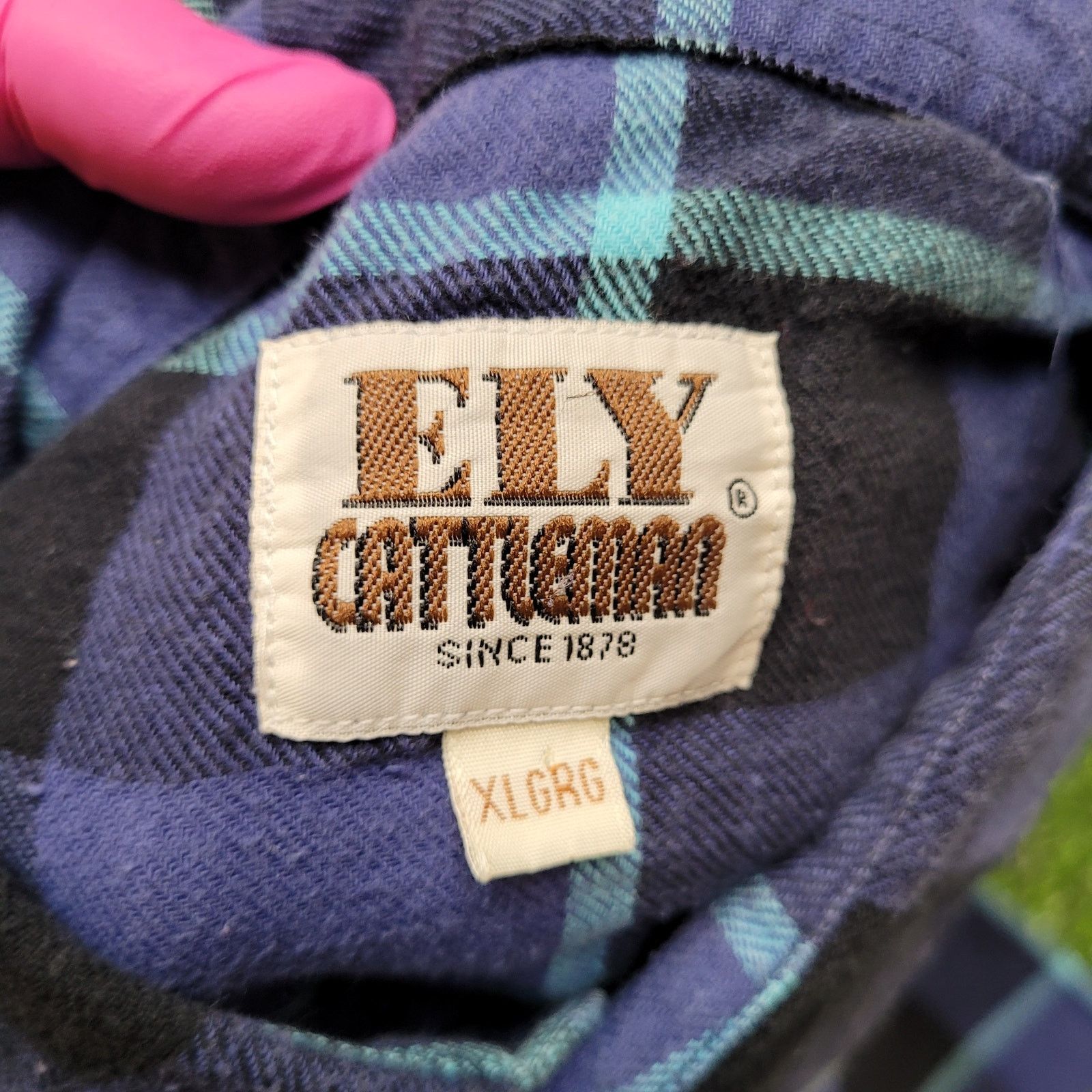 Other Ely Cattleman Plaid Flannel Shirt XL Oversized Pearl Snap Size US XL / EU 56 / 4 - 4 Thumbnail