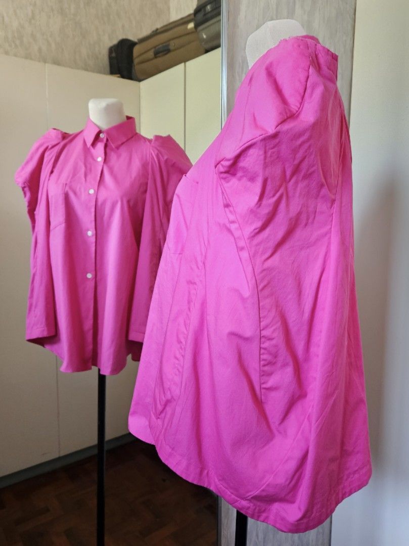 Comme des Garcons Comme des Garcons Spring 2018 Pink Puff Exaggerated Sleeves Size L / US 10 / IT 46 - 4 Thumbnail