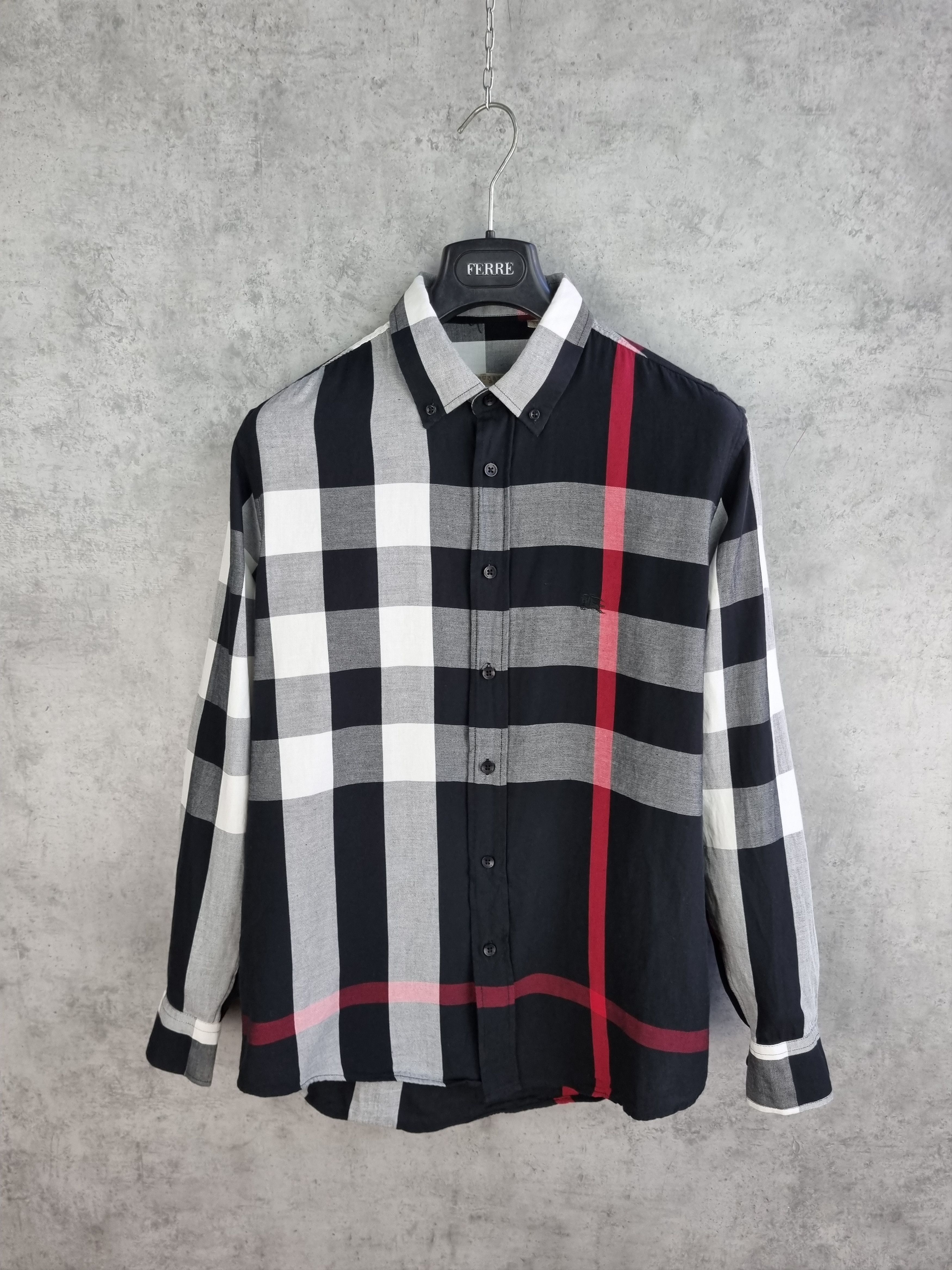Burberry × Burberry Prorsum Burberry Nova Check Cotton Shirt Size US L / EU 52-54 / 3 - 2 Thumbnail