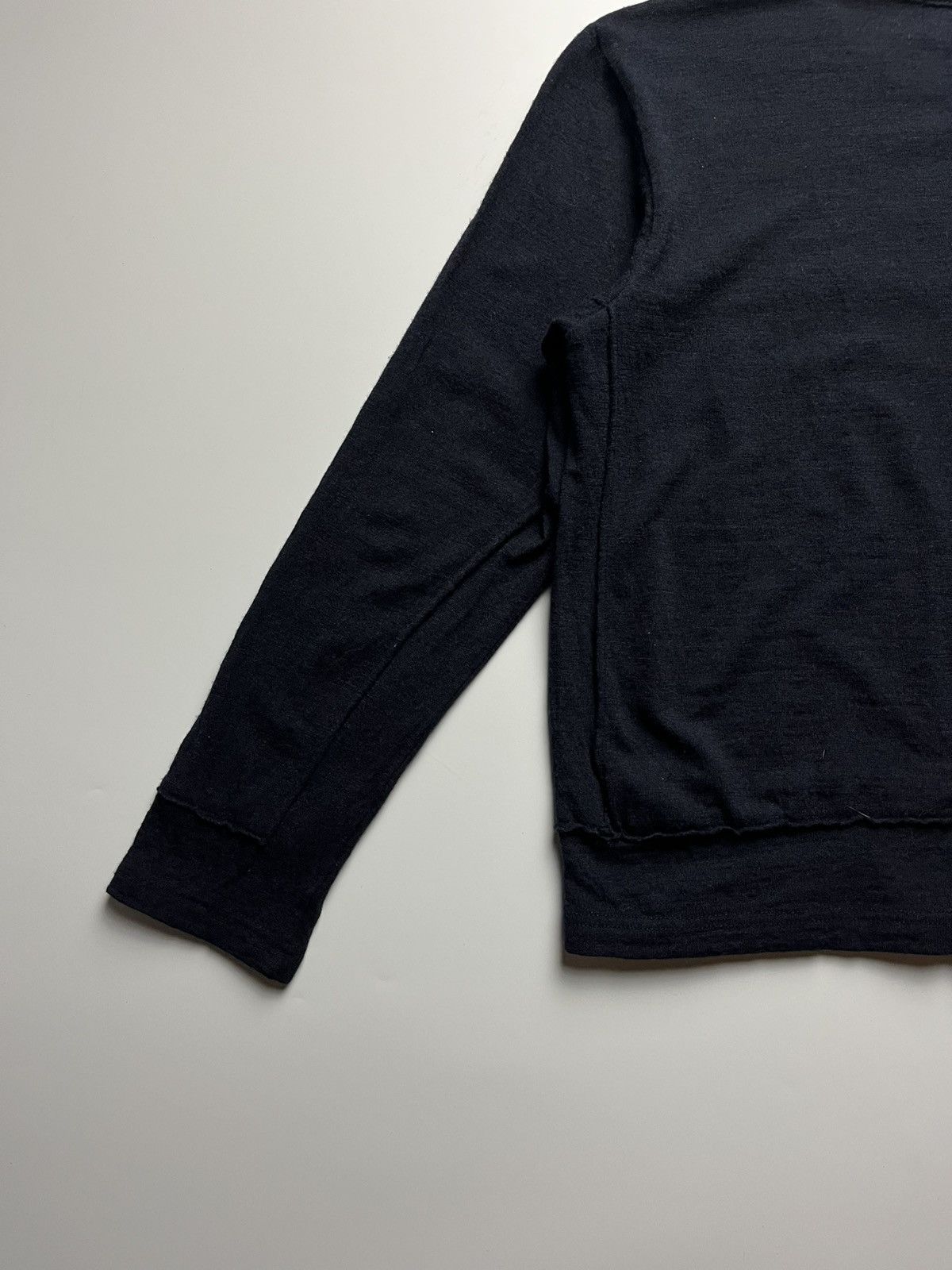 Comme des Garcons × H&M H&M x Comme des Garçons - 2008 Black Raw Hem Design L/S Size S / US 4 / IT 40 - 7 Thumbnail
