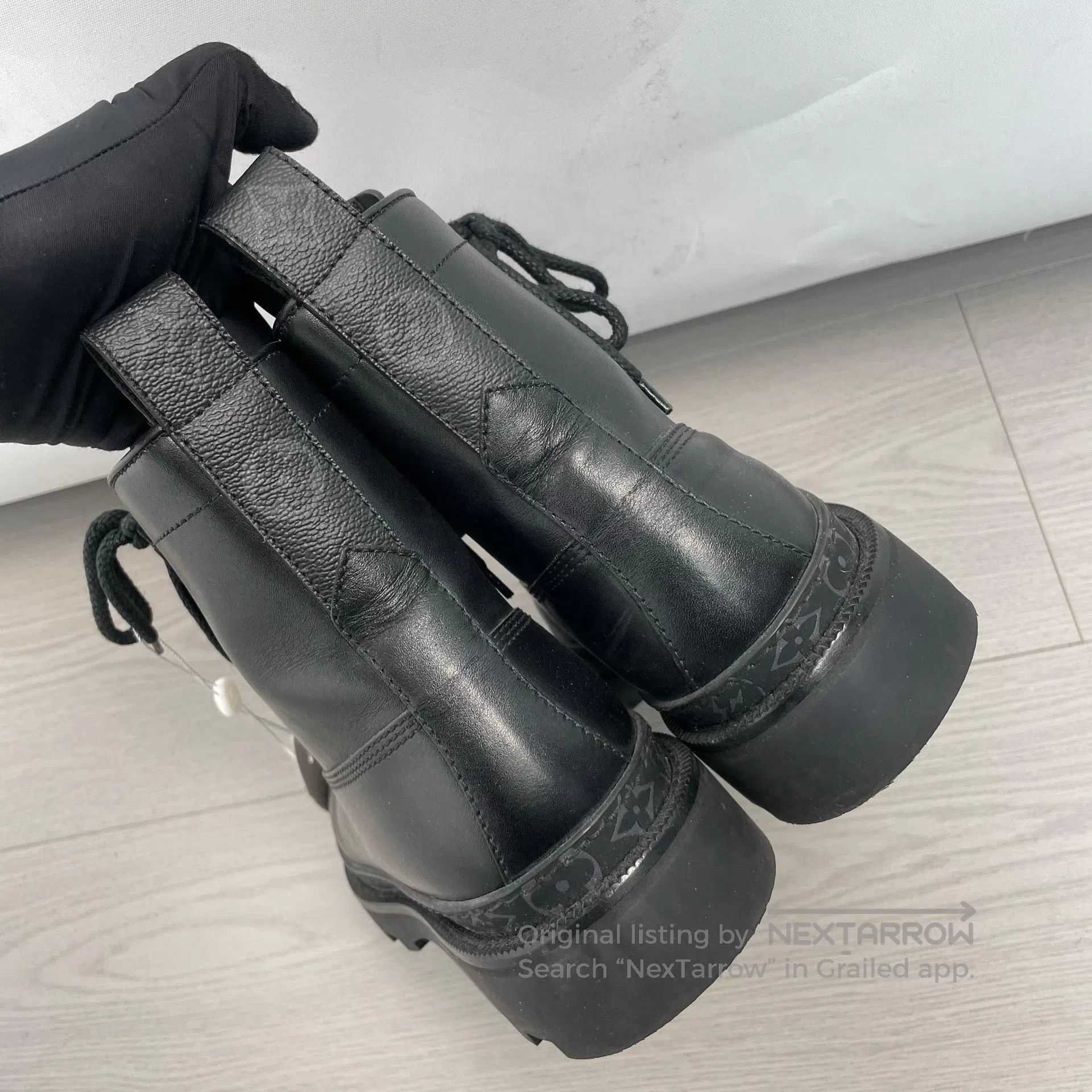Louis Vuitton Louis Vuitton Black silver buckle leather shoes| Size US 6.5 / EU 39-40 - 5 Thumbnail