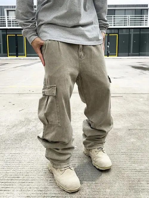 Japanese Brand Cargo Loose Fit Pants Gorpcore Size US 32 / EU 48 - 3 Thumbnail