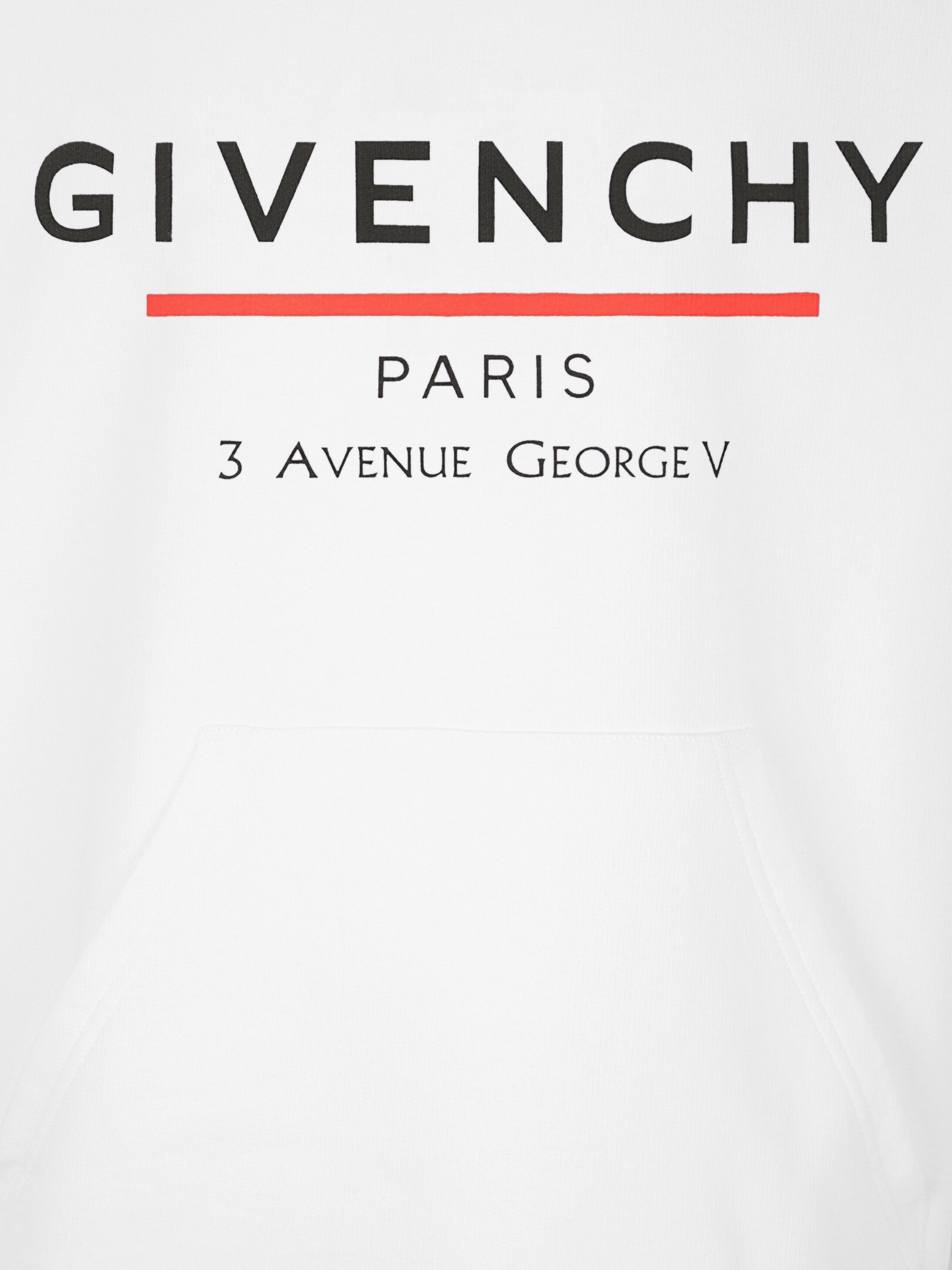 Givenchy o1srvl11e0225 Label Hoodie in White Size US S / EU 44-46 / 1 - 5 Thumbnail