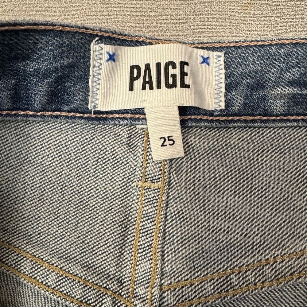 Paige NWT New $249 Paige Billy High Waist Crop Straight Leg Jeans Size 25" / US 0 / IT 36 - 6 Thumbnail