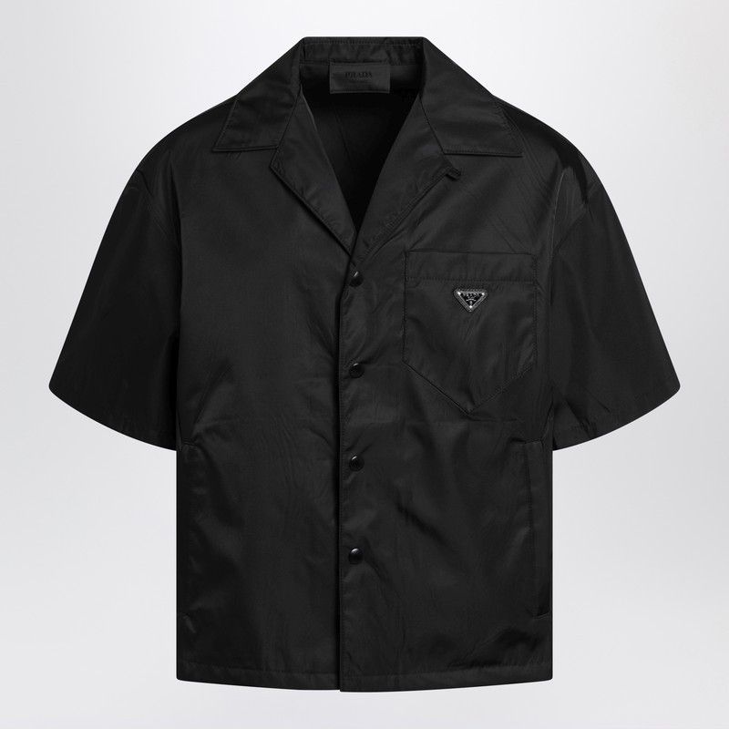 Prada Prada Black Short-Sleeve Re-Nylon Shirt Size US L / EU 52-54 / 3 - 1 Thumbnail