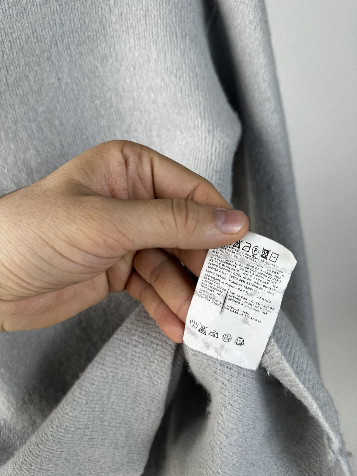 Stone Island Stone Island Mock Neck Knit Sweater Grey with Compass Logo Size US M / EU 48-50 / 2 - 7 Thumbnail
