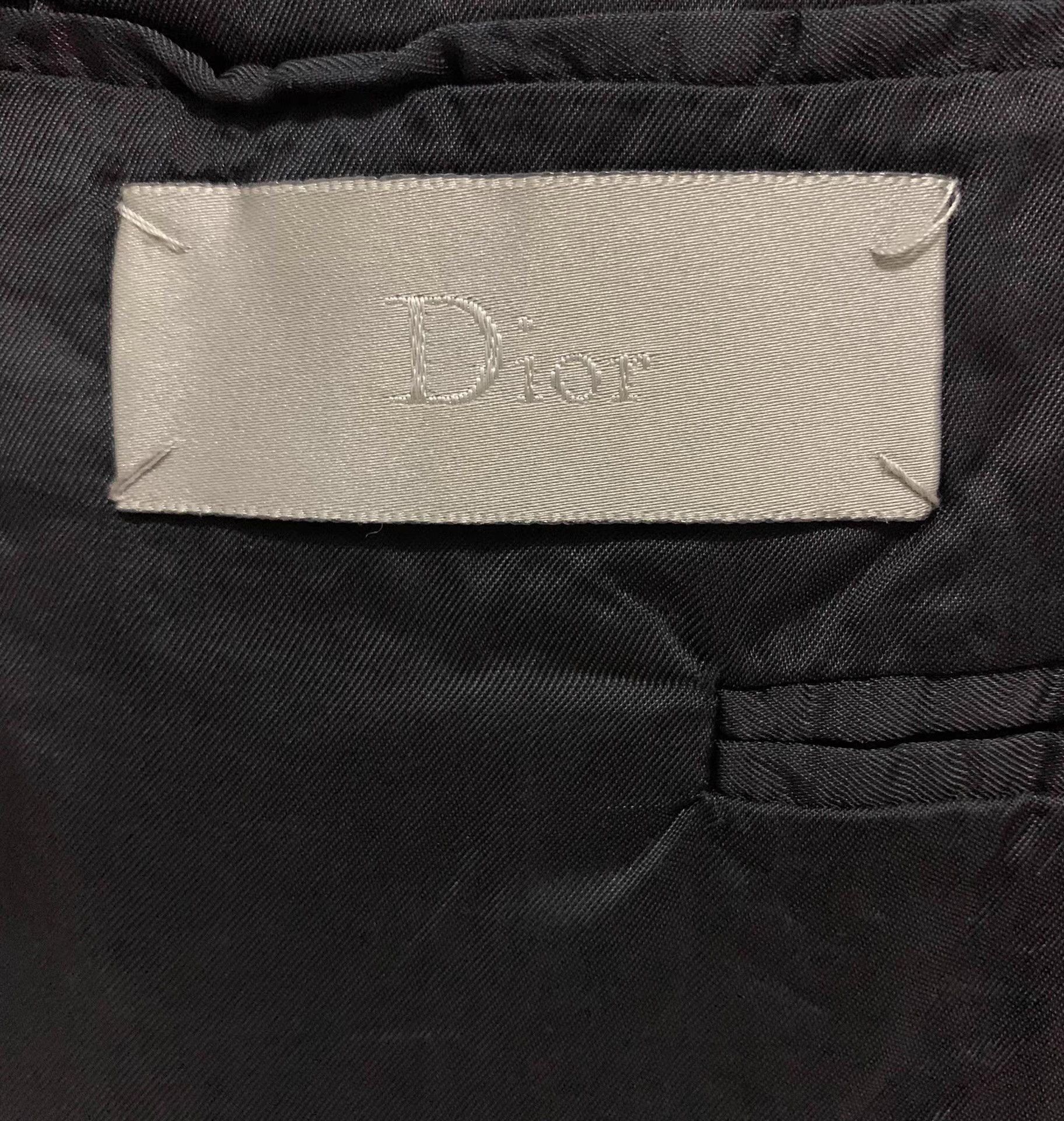 Dior Dior Homme 10FW Black Slim Notch Lapel Blazer Q12 Size 50R - 7 Thumbnail