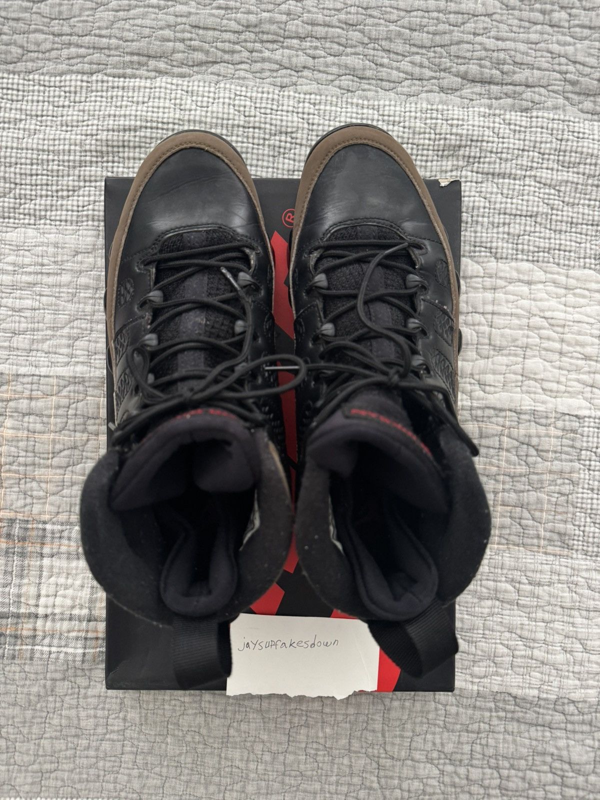 Jordan Brand Air Jordan Retro 9 Olive 2012 Size 9 Size US 9 / EU 42 - 4 Thumbnail