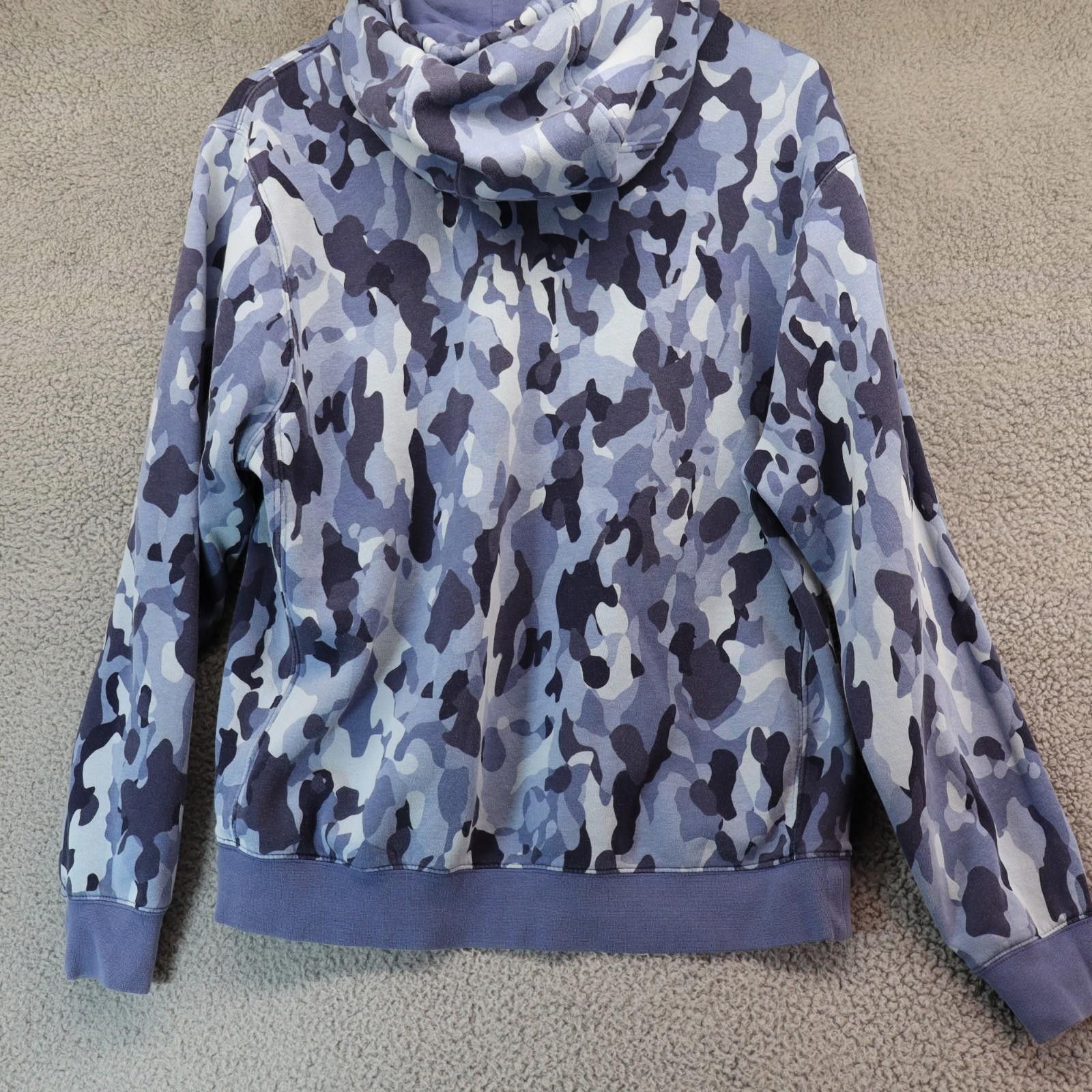 Nike Nike Men Hoodie Medium Blue Camo Print Size US M / EU 48-50 / 2 - 6 Thumbnail