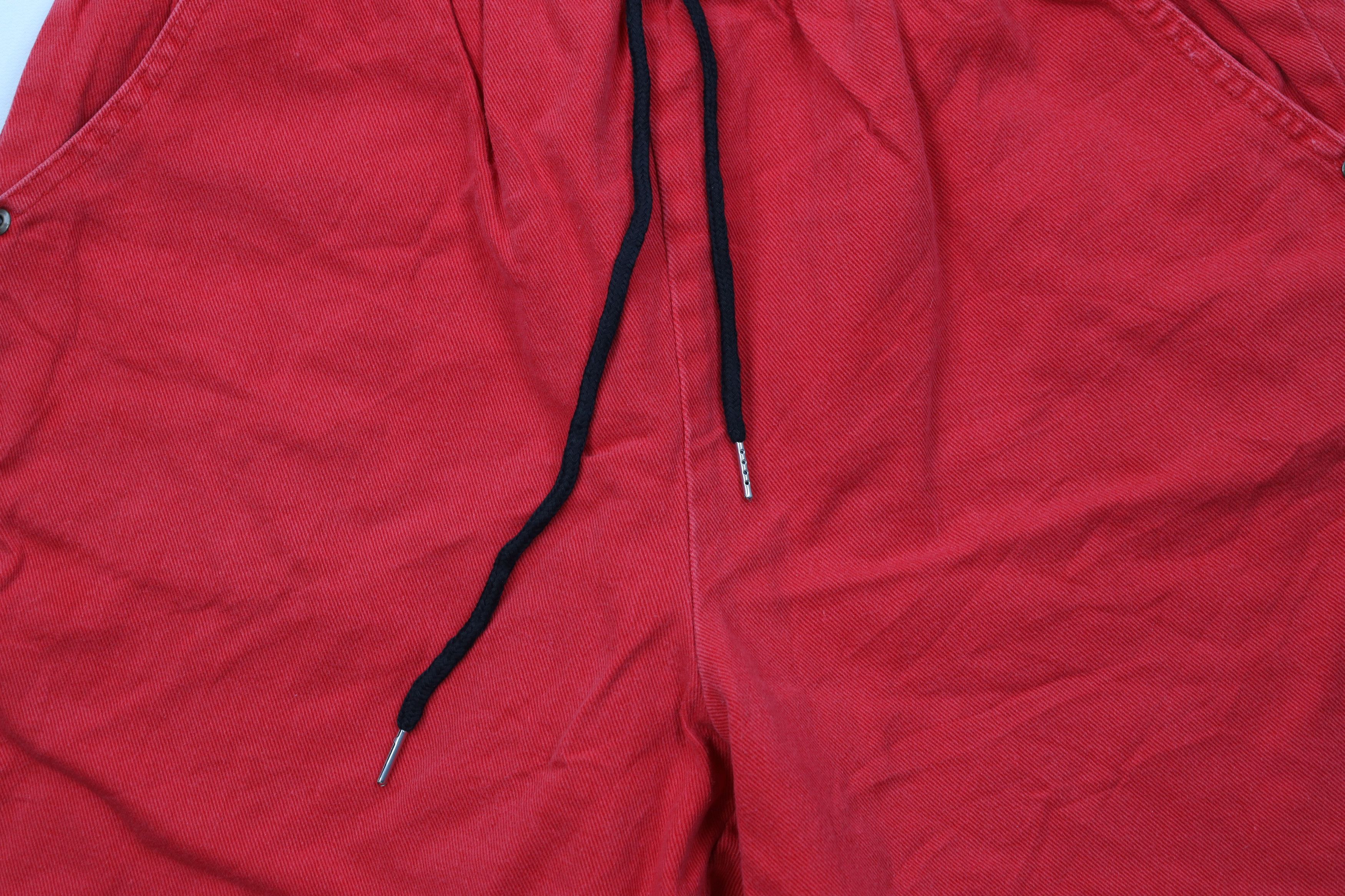 Vintage Vintage 90s Streetwear Blank Above Knee Denim Shorts Red USA Size US 32 / EU 48 - 3 Thumbnail