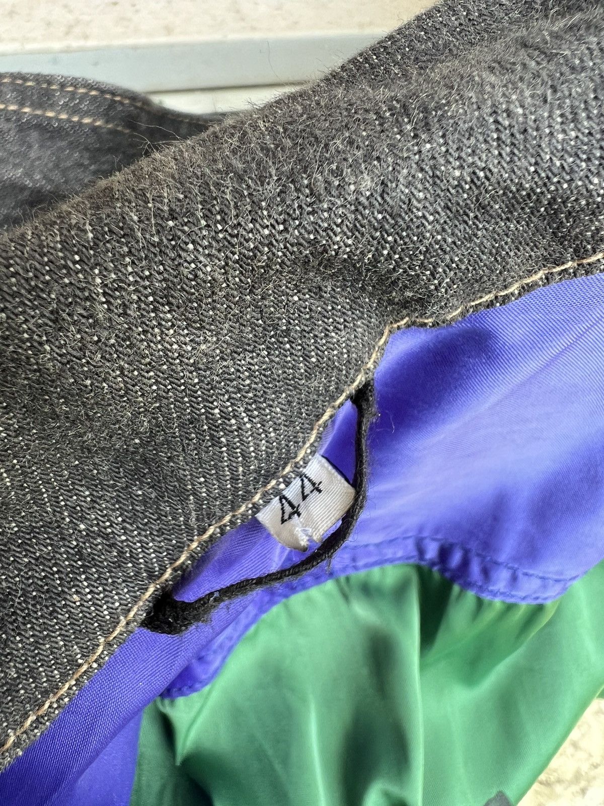 Marithe + Francois Girbaud × Vintage Vintage 90s MFG Reversible Denim Trucker Jacket Size US M / EU 48-50 / 2 - 23 Thumbnail