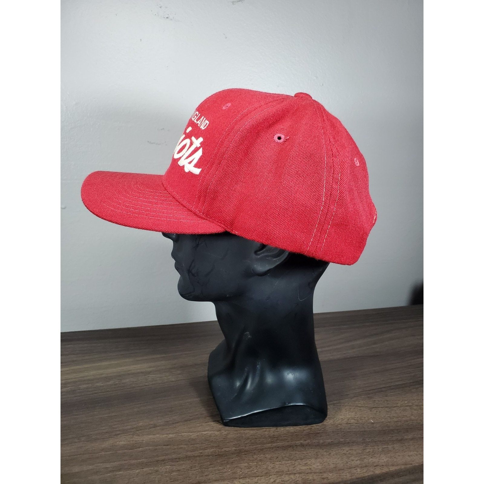 NFL × Sports Specialties × Vintage Vintage New England Patriots Script Hat Wool Snapback Cap Size ONE SIZE - 8 Thumbnail
