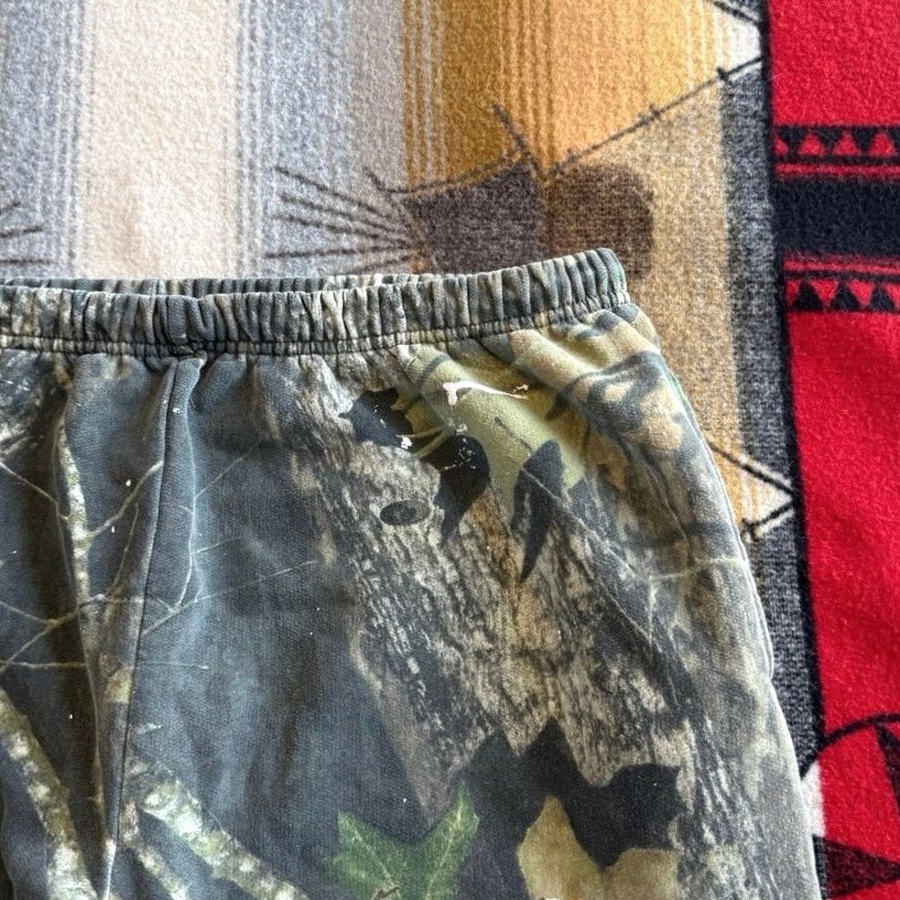 Jerzees VINTAGE Jerzees Sweatpants Camo XL Hunting Gym Workout Lift Mossy Oak 90s Mens Size US 36 / EU 52 - 6 Thumbnail