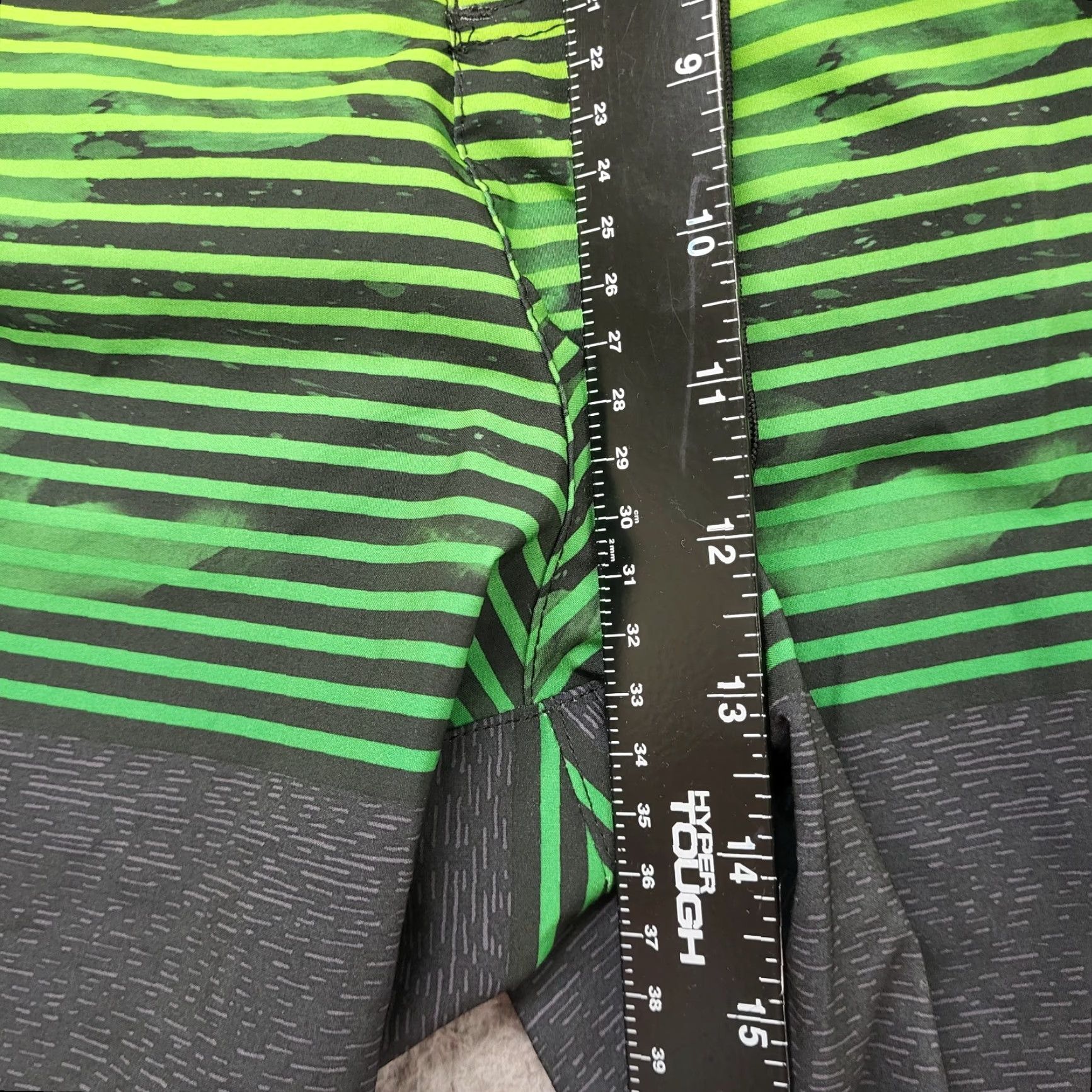 ZeroXposur ZeroXposur Swim Trunks Mens Size XXL Comfort Waistband Green Shore Striped Pockets Drawstring Beach Surfing Modern Colorful Bottoms Size US 39 - 6 Thumbnail