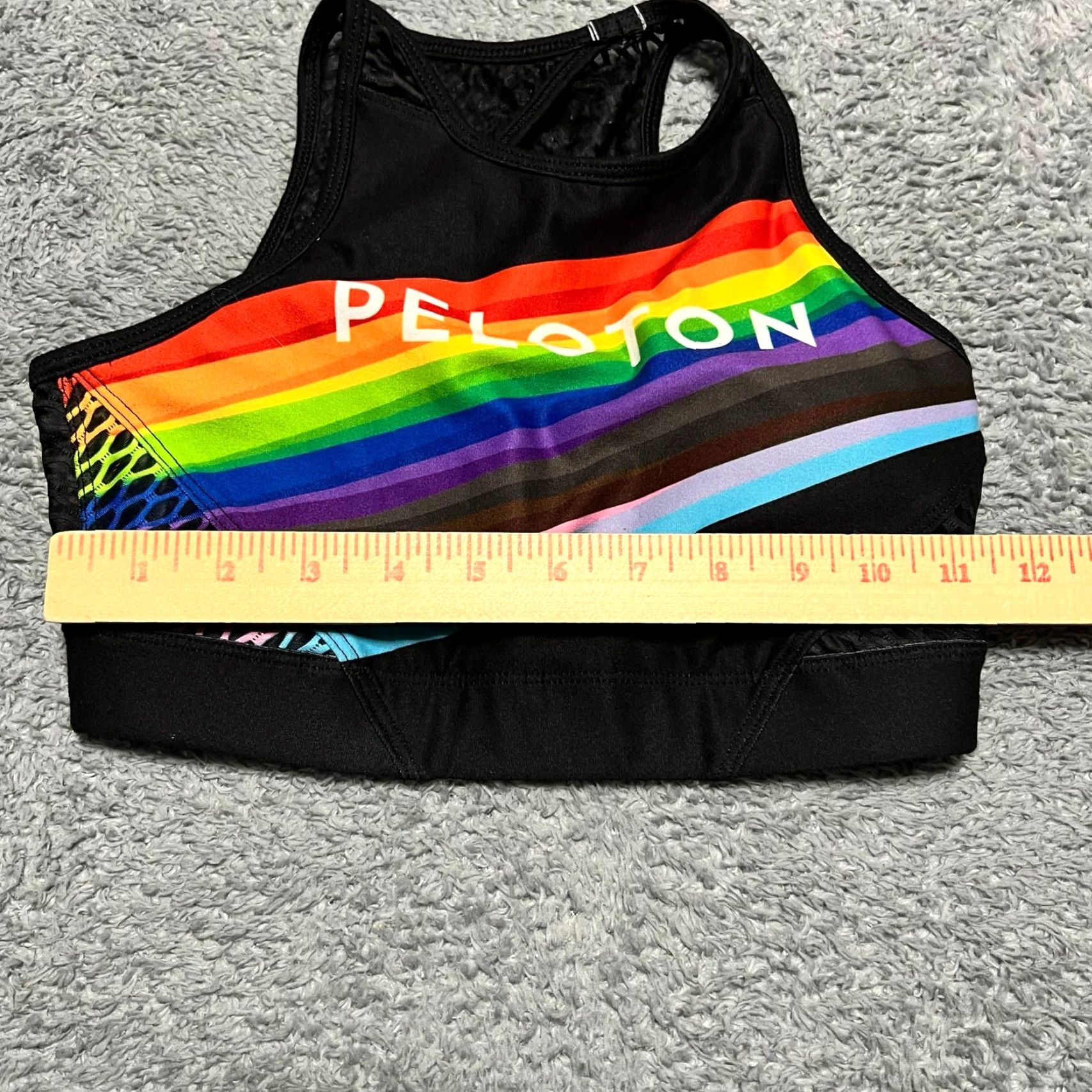 Rainbow VINTAGE? Wait: Peloton With Sports Bra Womens XS Rainbow Athletic Size ONE SIZE - 4 Thumbnail