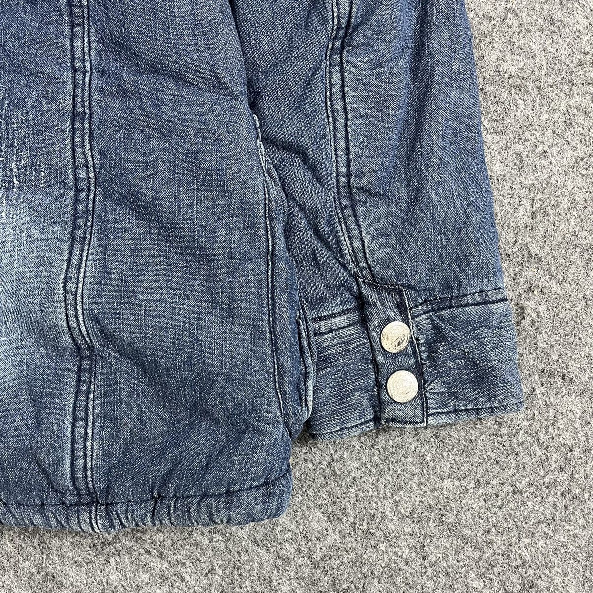 If Six Was Nine × In The Attic × Japanese Brand Backs Fur Mohair Blue Denim Jacket Pocket Size US M / EU 48-50 / 2 - 13 Thumbnail
