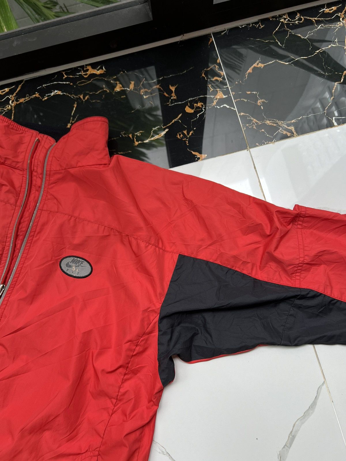 Nike × Vintage 90’s NIKE FIT RARE RETRO SWOOSH LOGO Y2K GORPCORE JACKET Size US L / EU 52-54 / 3 - 9 Thumbnail