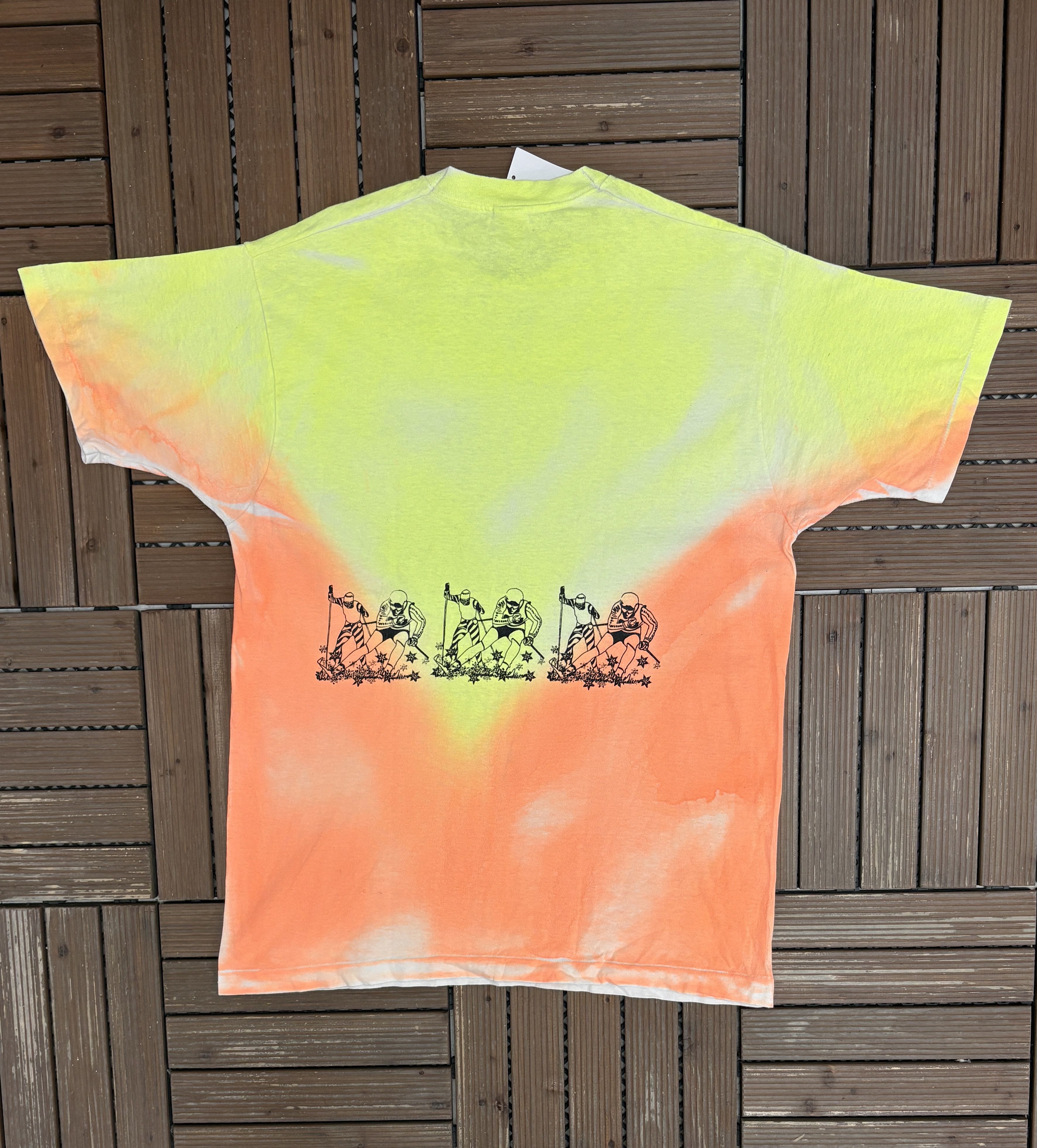 Vintage 1995 Nordic Ski Club World Championship Vintage Yellow Tee Size US XL / EU 56 / 4 - 4 Thumbnail