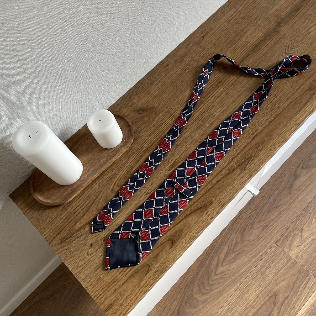 Celine Vintage Celine Paris Tie Silk Old Money Style USA 00s Size ONE SIZE - 2 Thumbnail