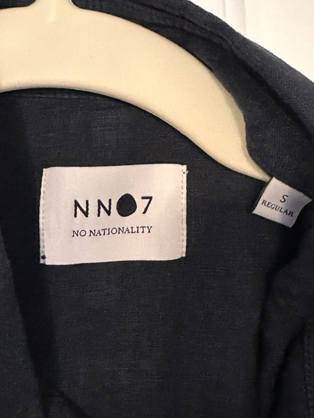 NN07 Arne Short Sleeve Linen - Navy sz S NWOT Size US S / EU 44-46 / 1 - 2 Thumbnail
