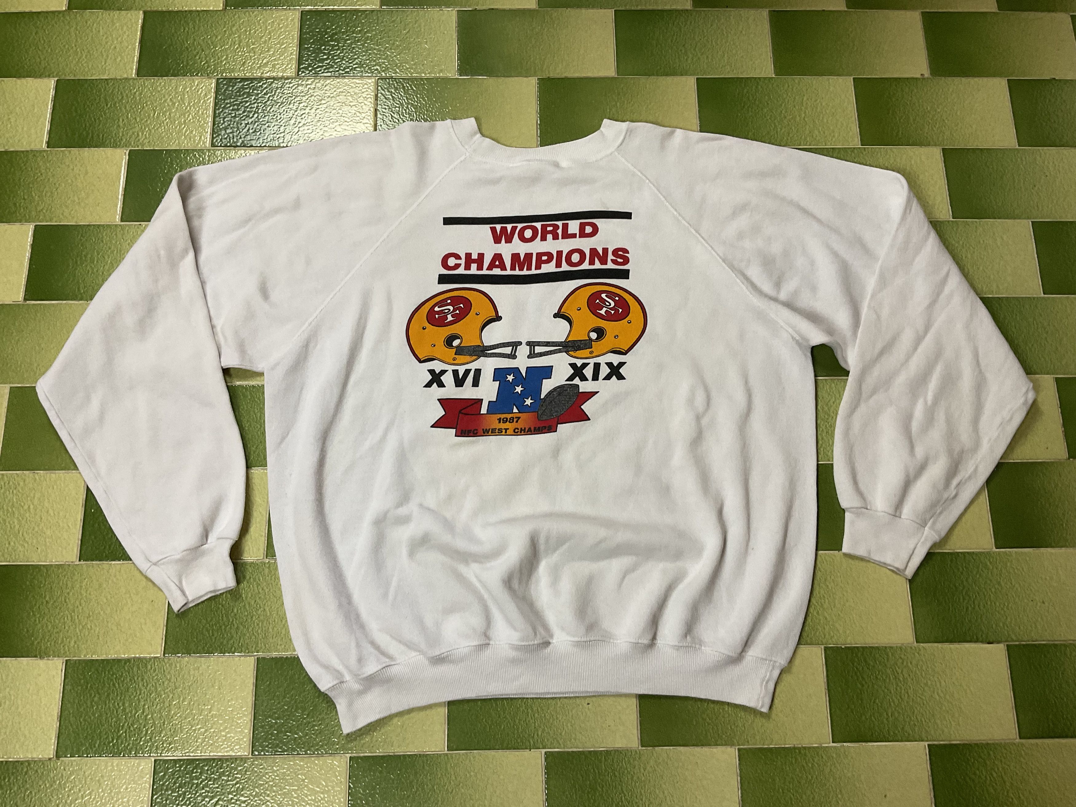NFL Vintage 80s I’m a 49er Faithful 1987 NFC Champs Sweatshirt Size US XXL / EU 58 / 5 - 1 Thumbnail